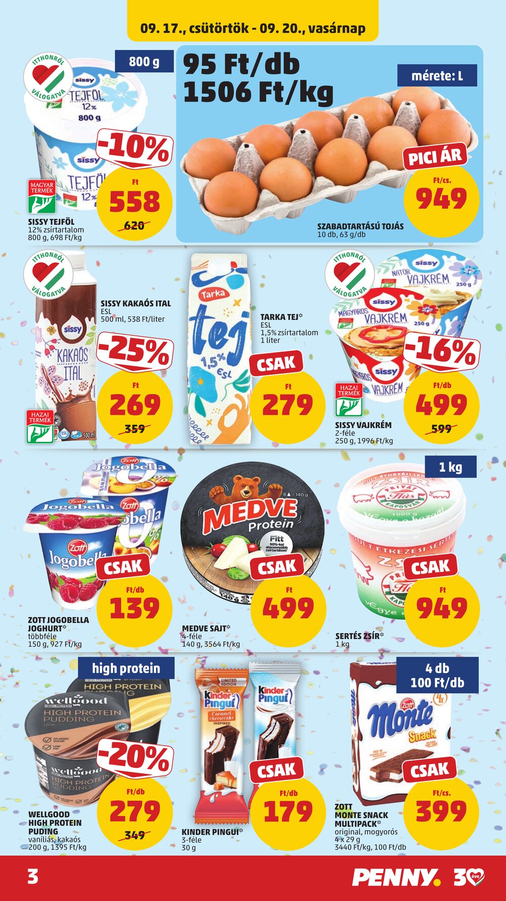 Penny Market akciós újság 2026.09.17-től - 3. oldal.