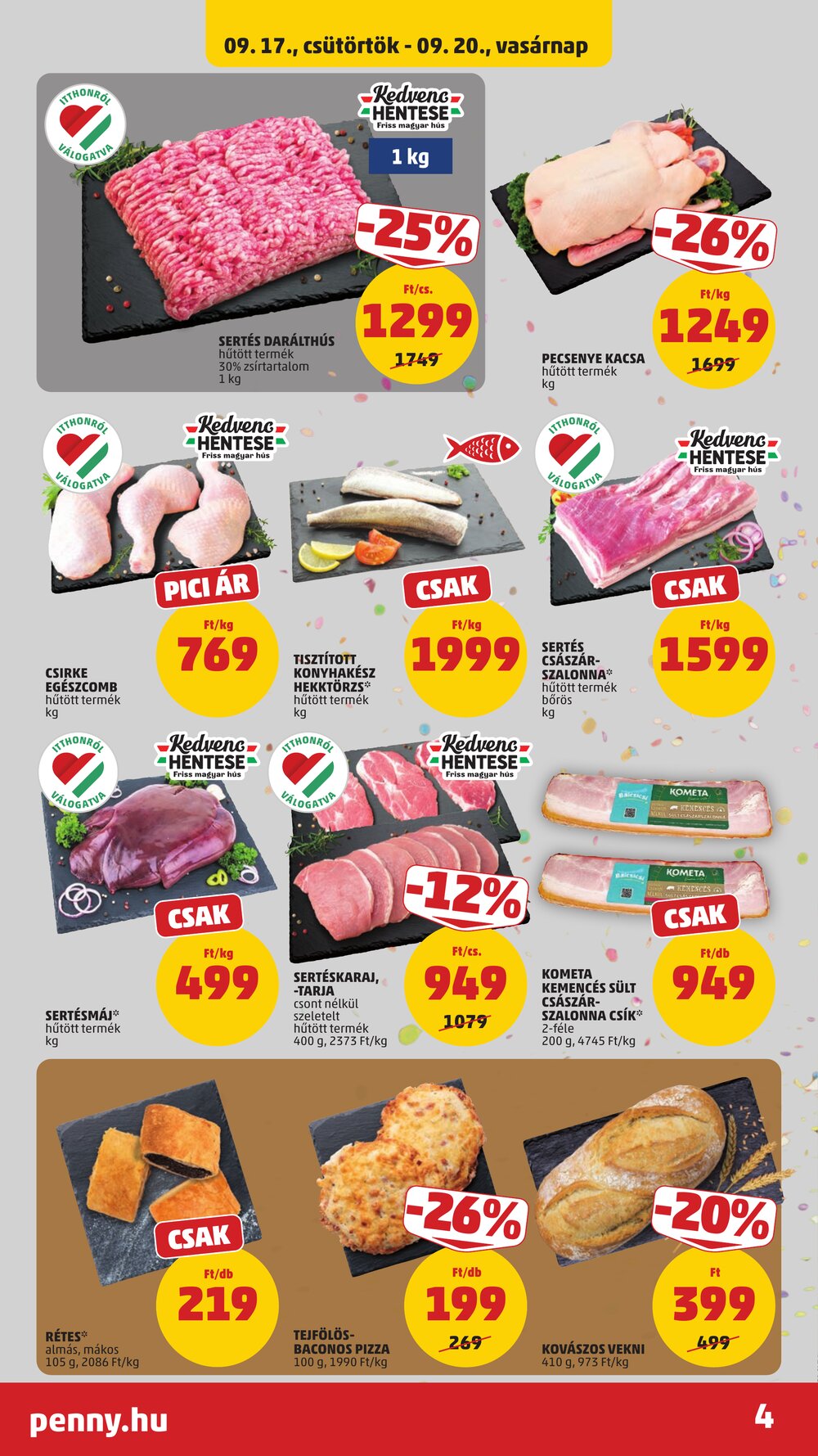 Penny Market akciós újság 2026.09.17-től - 6. oldal.