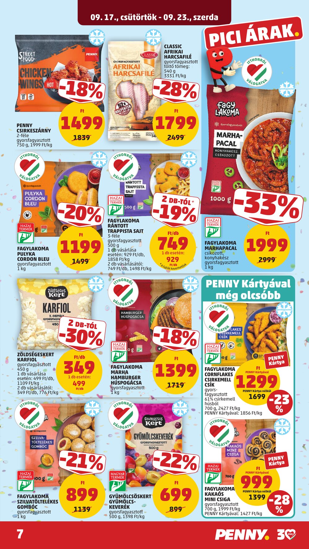 Penny Market akciós újság 2026.09.17-től - 9. oldal.