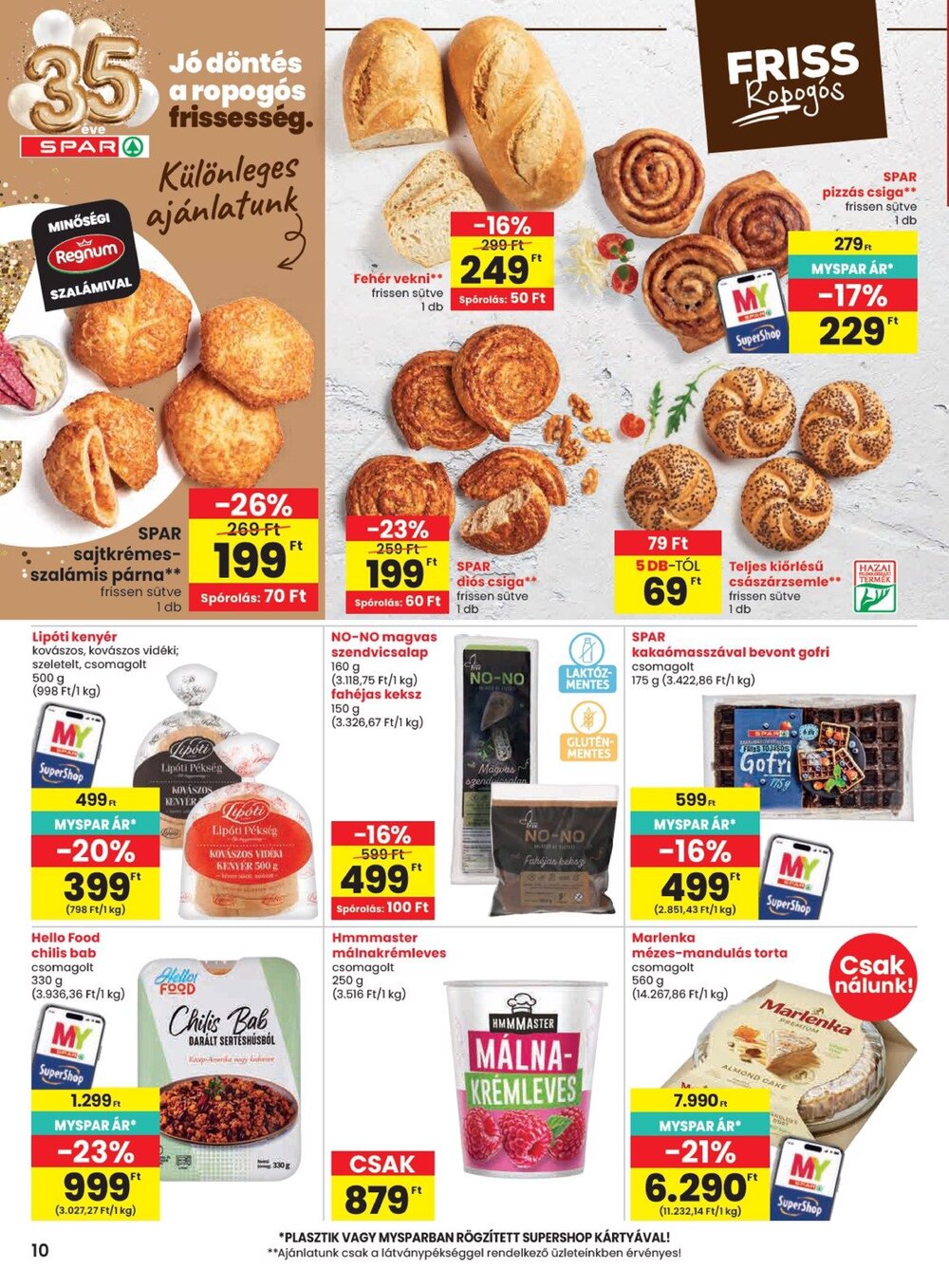 Spar akciós újság 2026.09.17-től - 10. oldal.