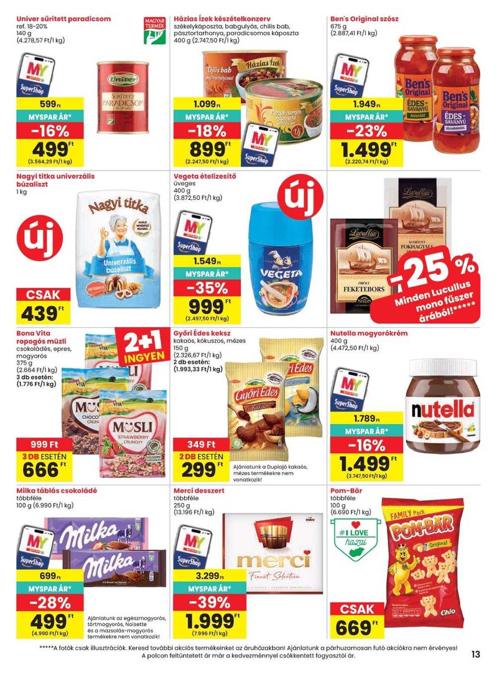 Spar akciós újság 2026.09.17-től - 13. oldal.