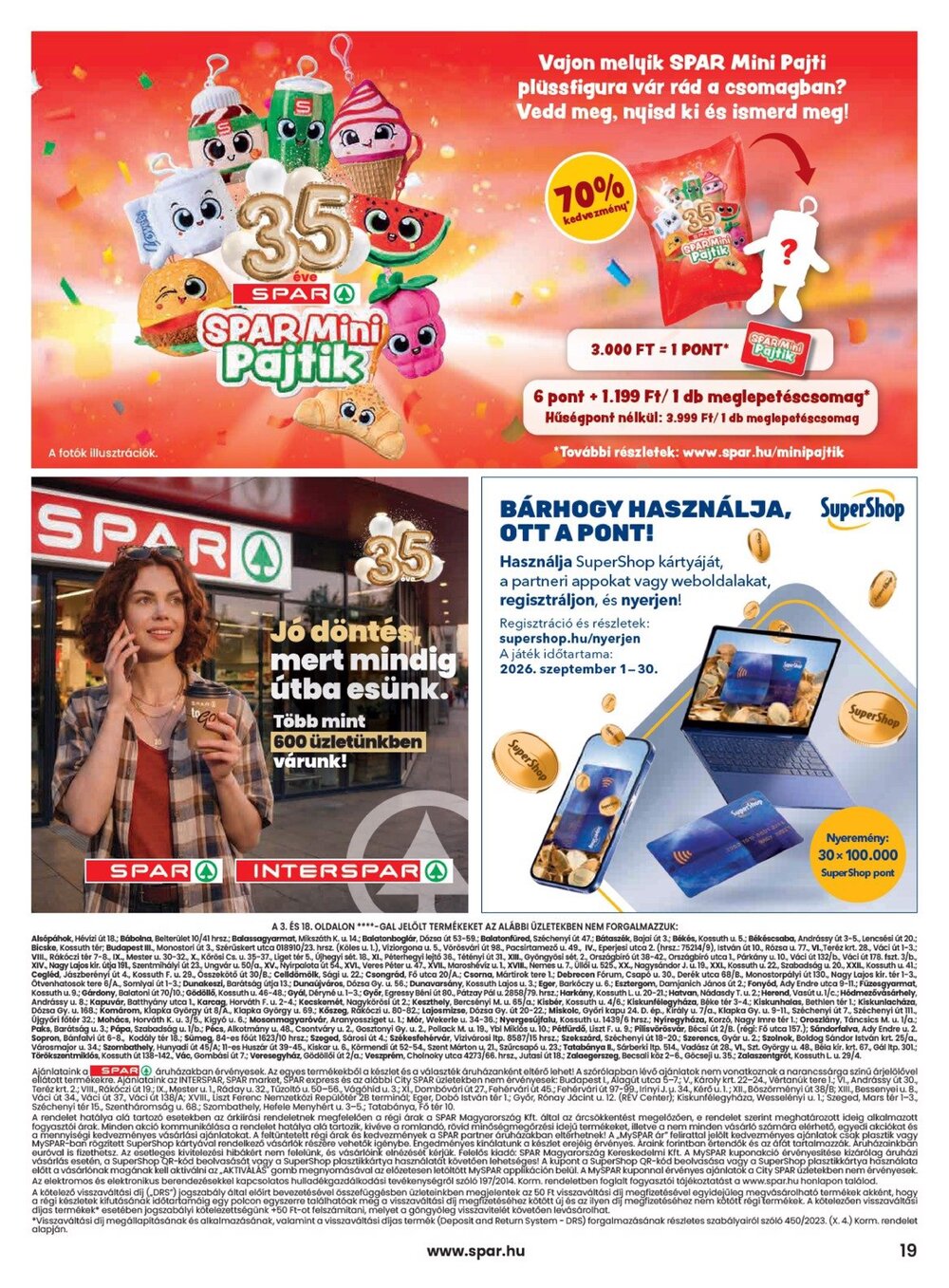 Spar akciós újság 2026.09.17-től - 19. oldal.