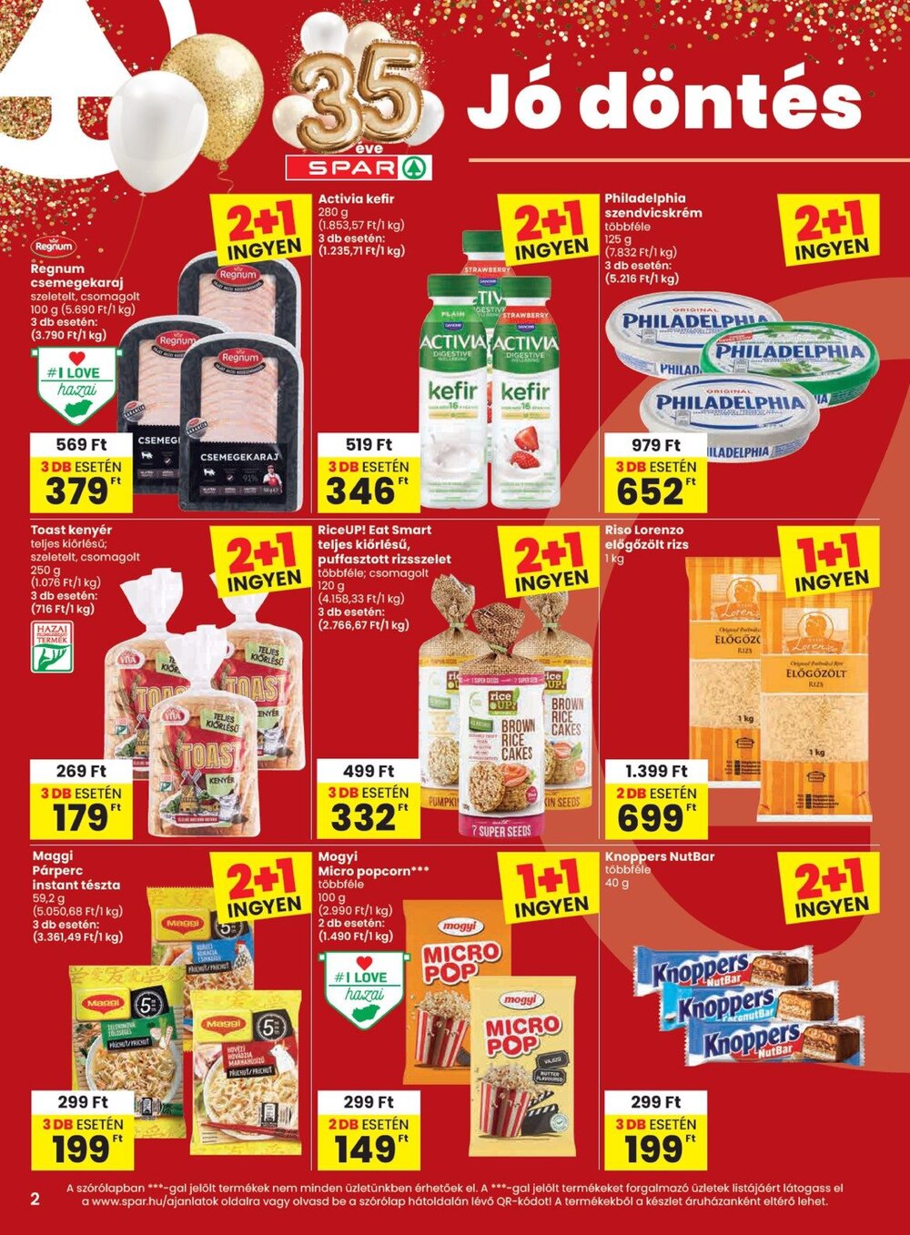 Spar akciós újság 2026.09.17-től - 2. oldal.
