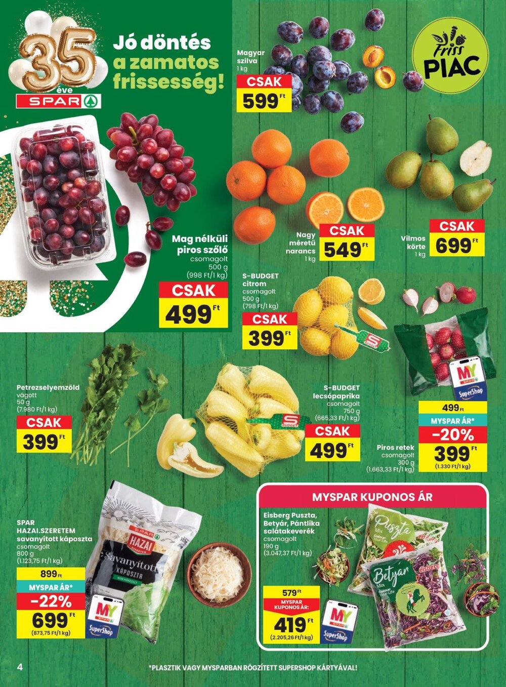 Spar akciós újság 2026.09.17-től - 4. oldal.
