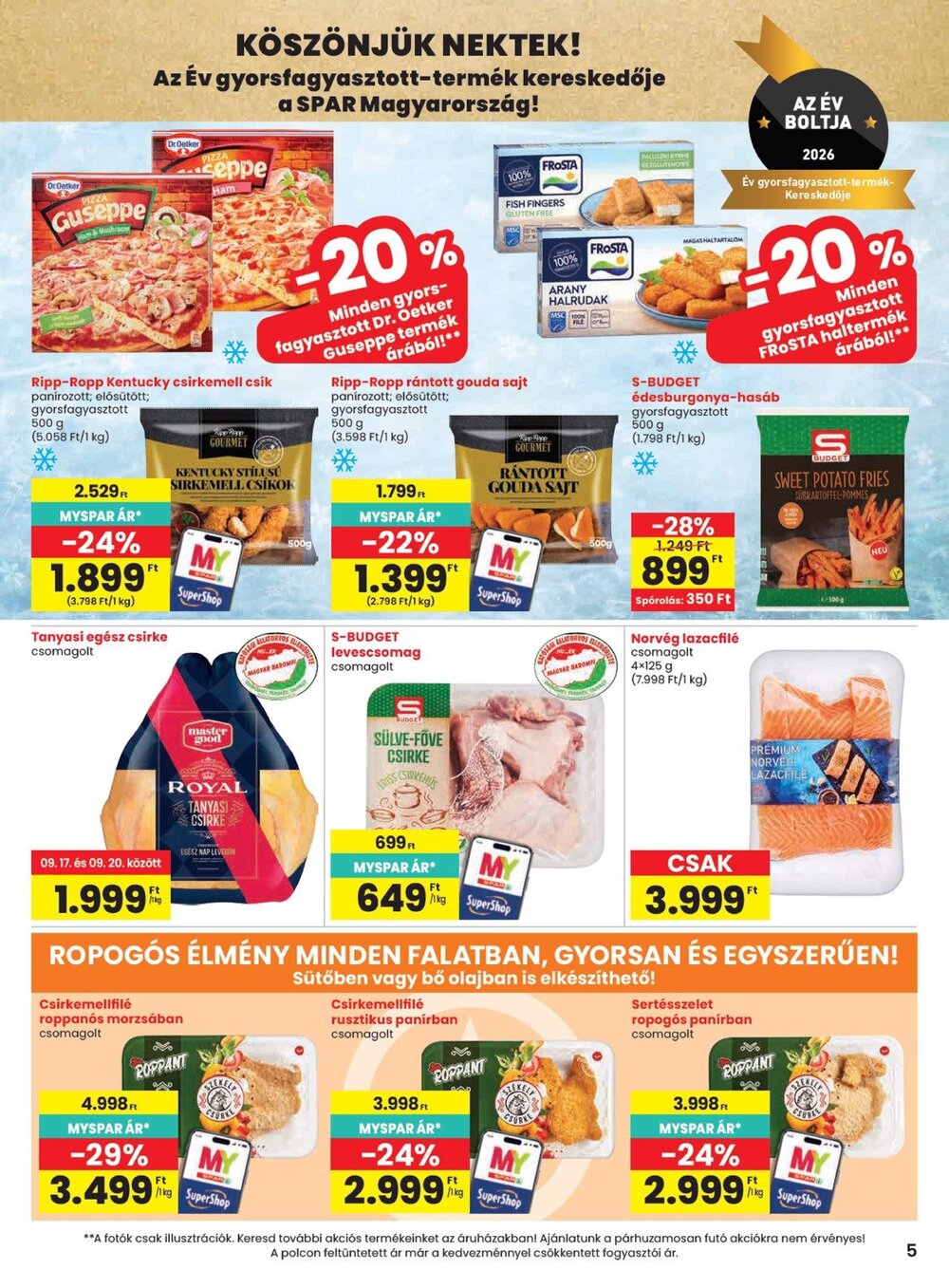 Spar akciós újság 2026.09.17-től - 5. oldal.