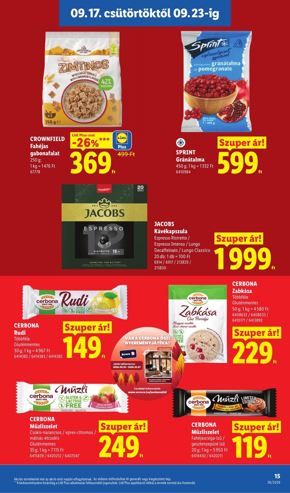 Lidl akciós újság 2026.09.17-től - 15. oldal.