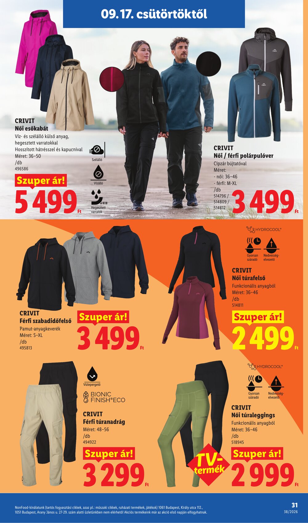 Lidl akciós újság 2026.09.17-től - 31. oldal.