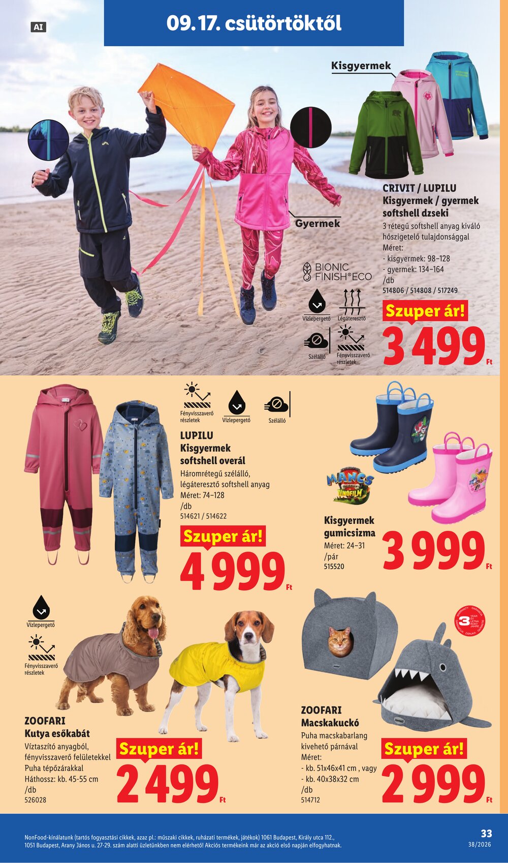 Lidl akciós újság 2026.09.17-től - 33. oldal.
