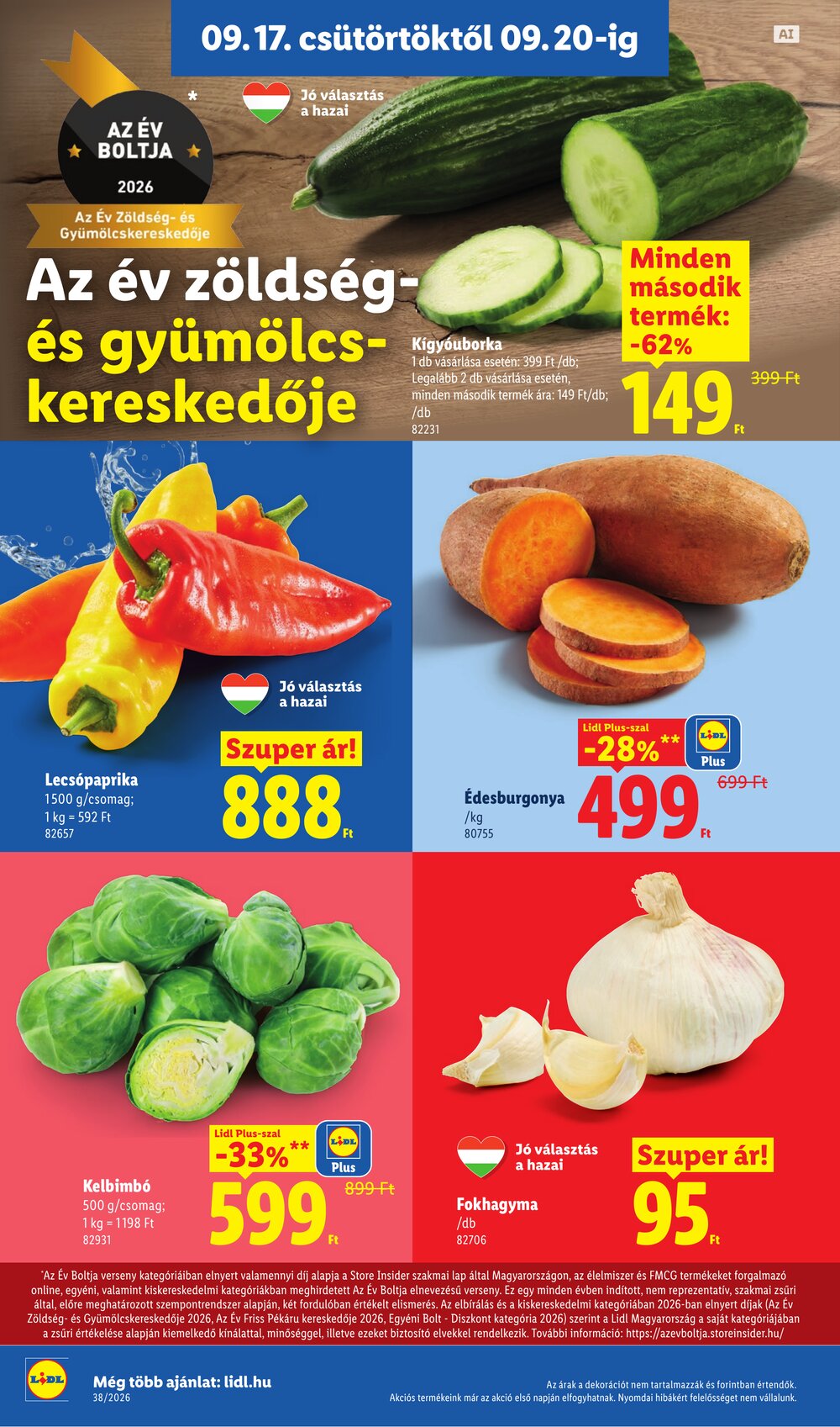 Lidl akciós újság 2026.09.17-től - 4. oldal.