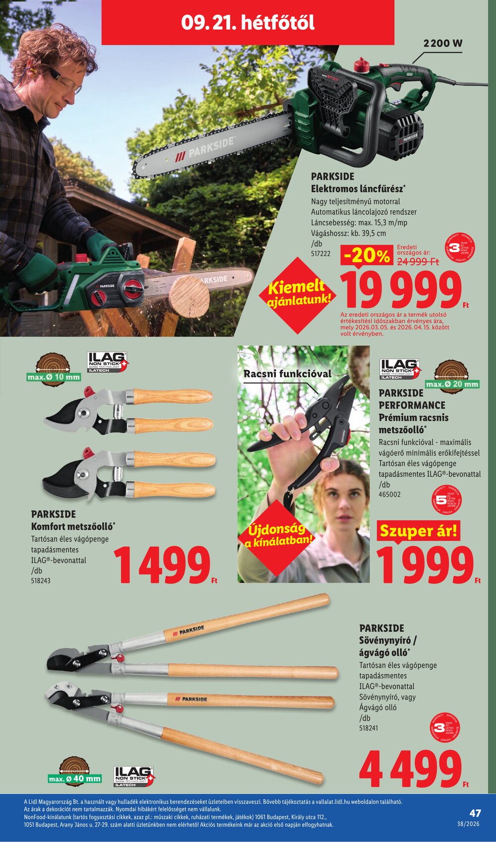 Lidl akciós újság 2026.09.17-től - 47. oldal.