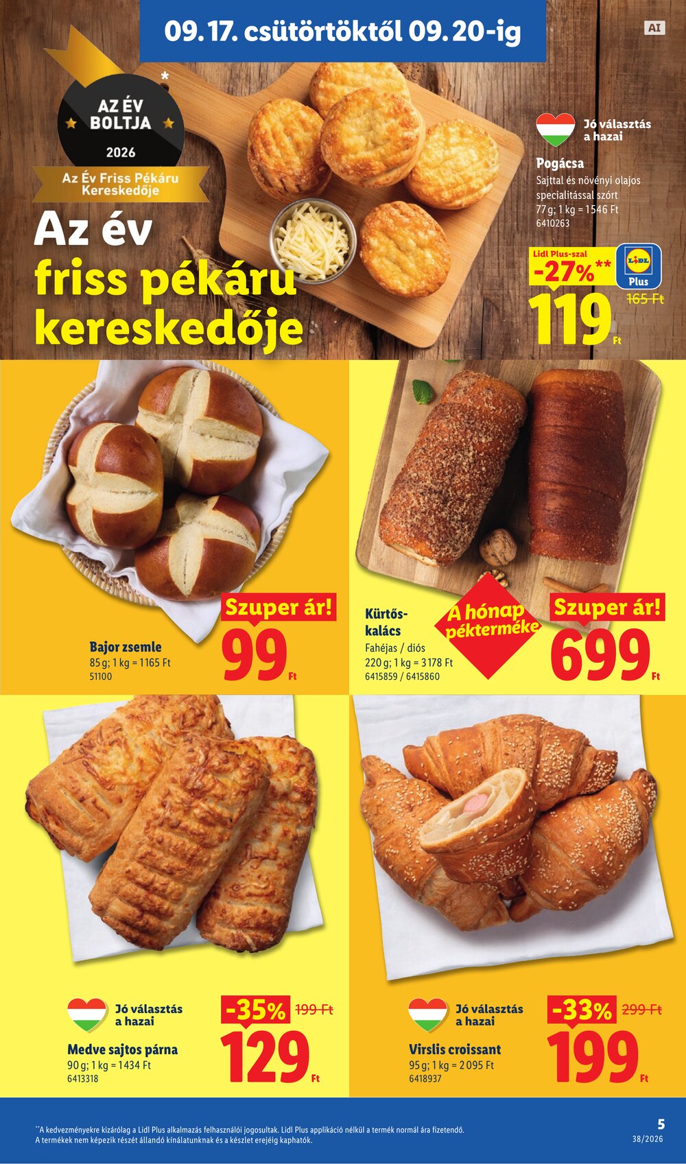Lidl akciós újság 2026.09.17-től - 5. oldal.