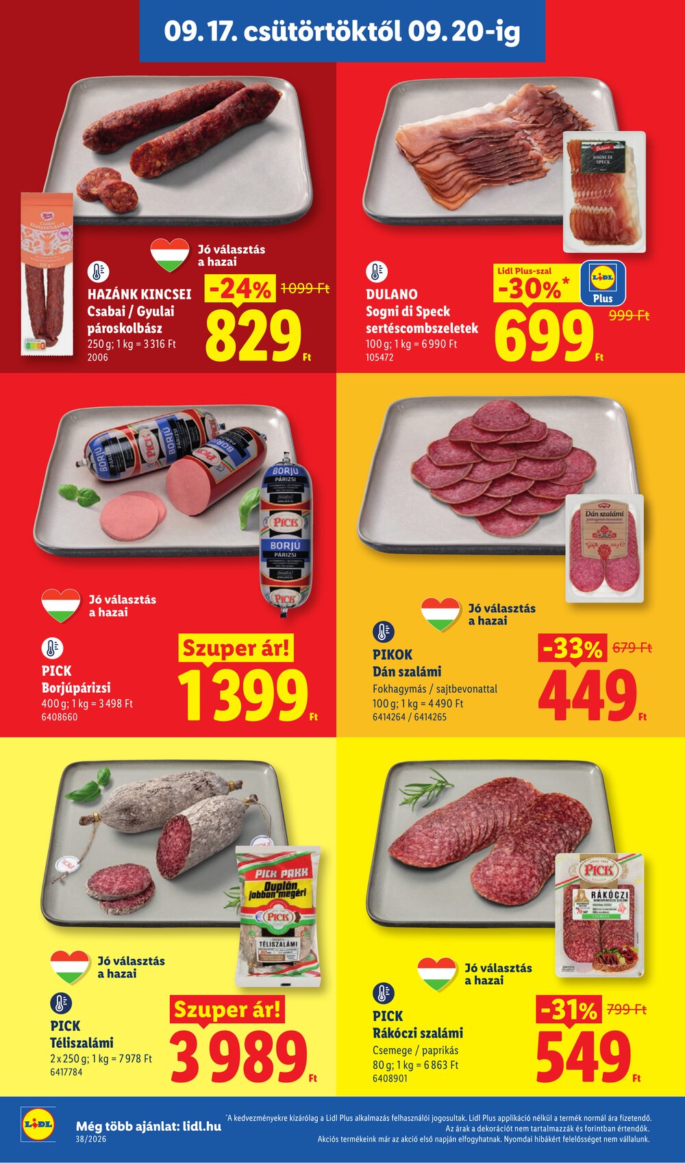 Lidl akciós újság 2026.09.17-től - 8. oldal.