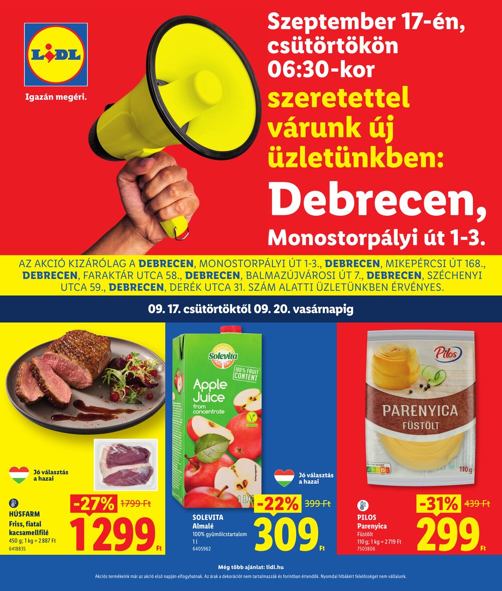 Lidl akciós újság 2026.09.17-től - 1. oldal.