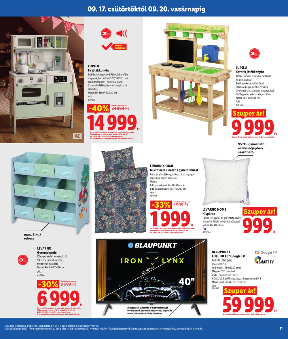 Lidl akciós újság 2026.09.17-től - 11. oldal.