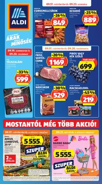 Aldi akciós újság 2026.09.17-től