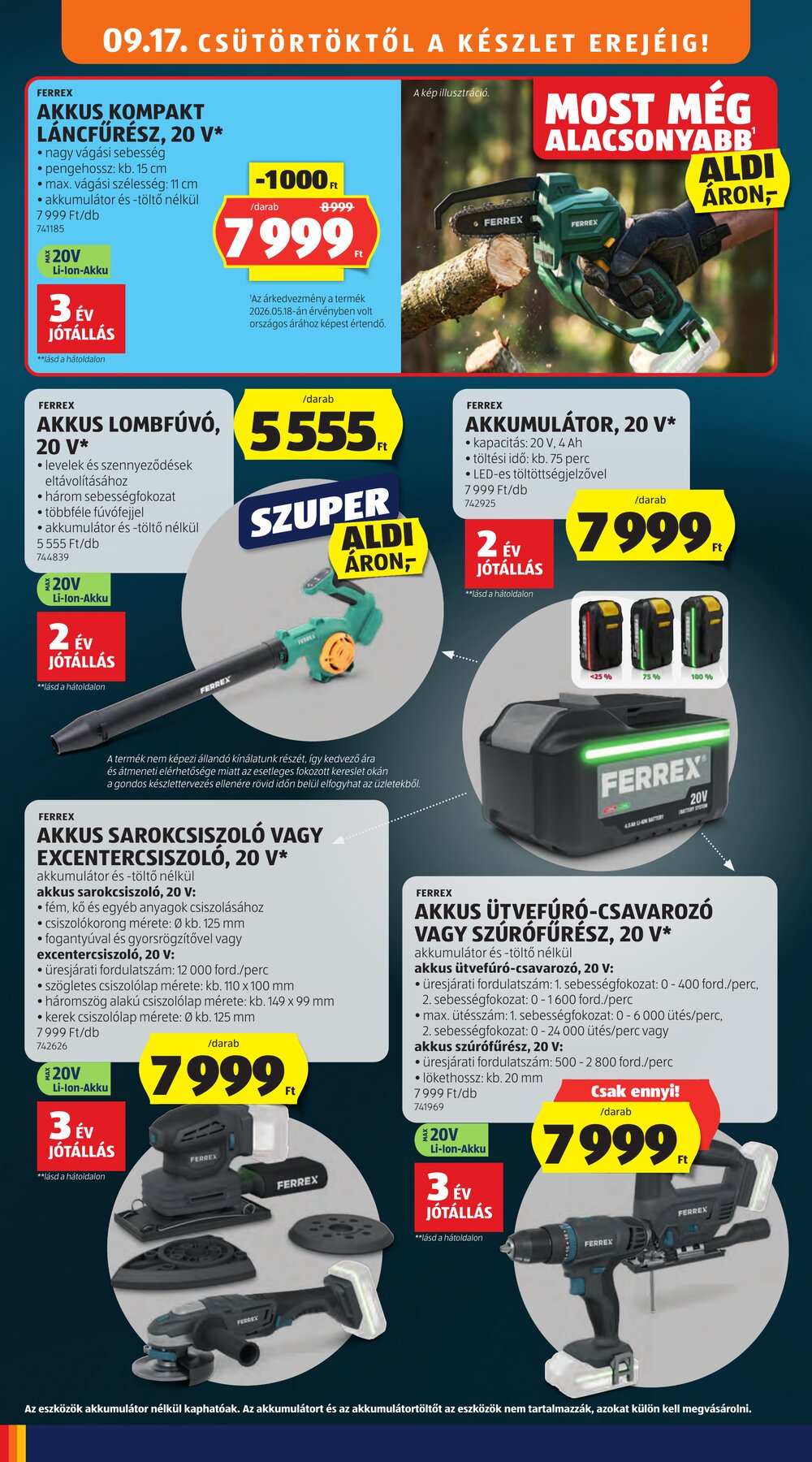 Aldi akciós újság 2026.09.17-től - 36. oldal.