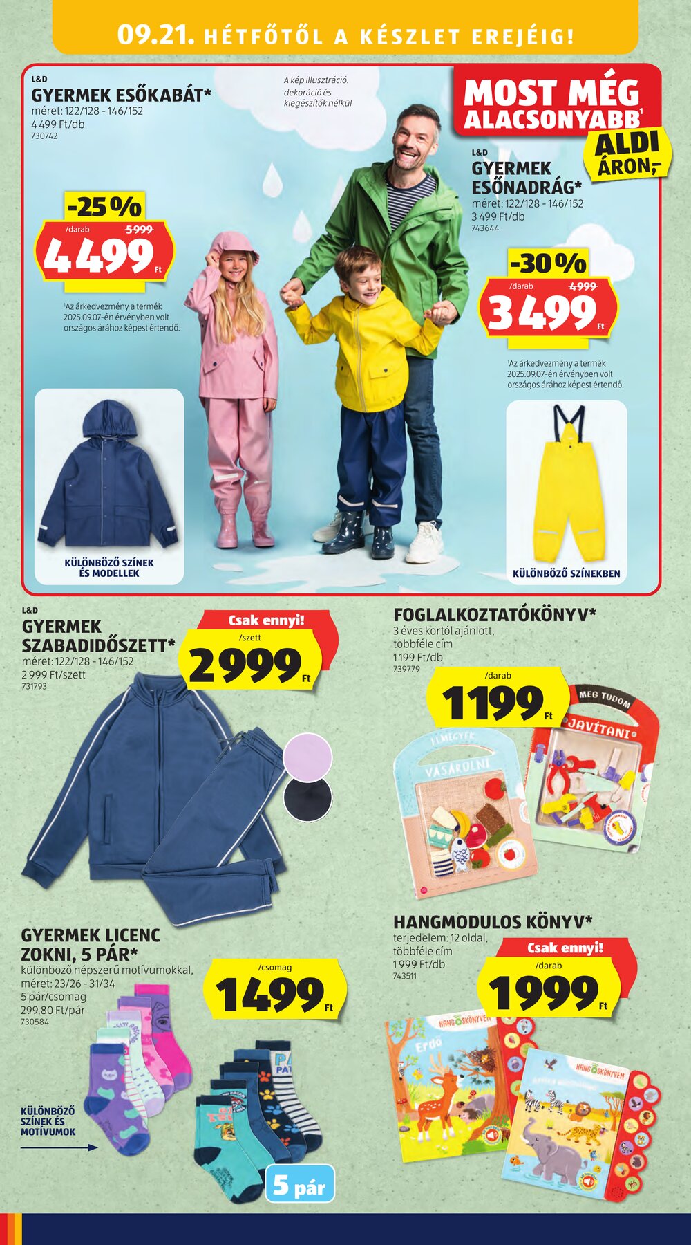 Aldi akciós újság 2026.09.17-től - 43. oldal.