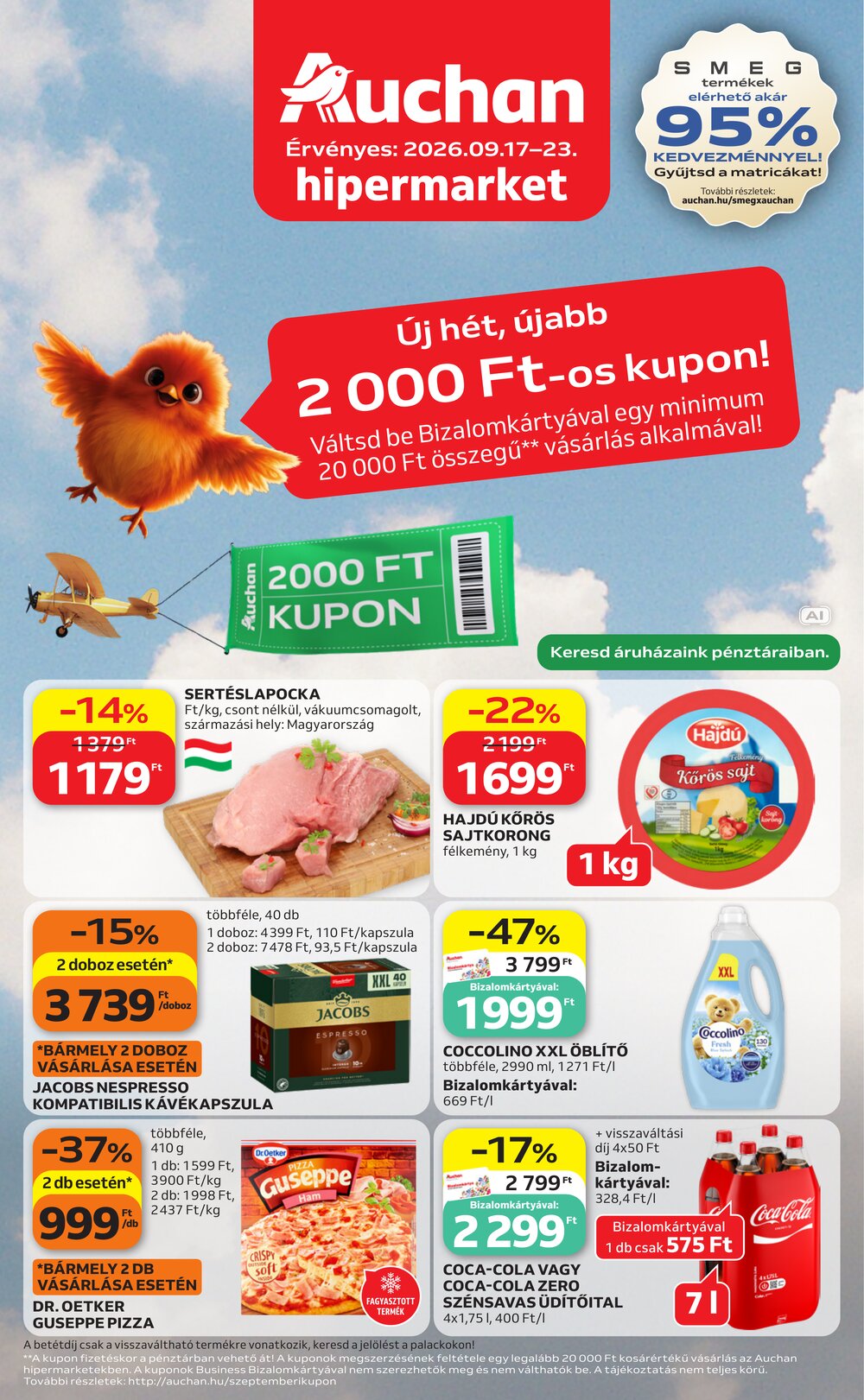 Auchan akciós újság 2026.09.17-től - 1. oldal.