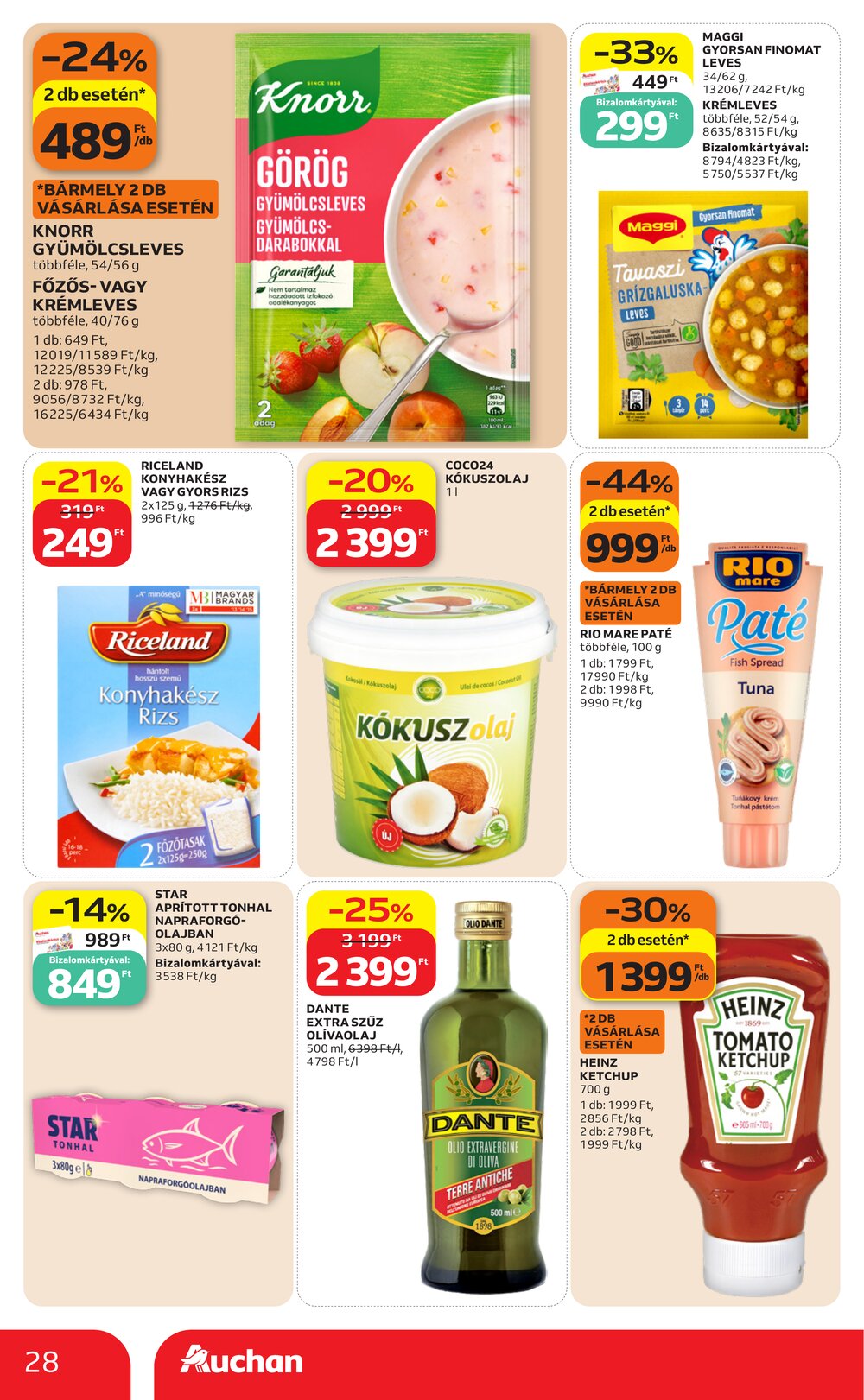 Auchan akciós újság 2026.09.17-től - 28. oldal.