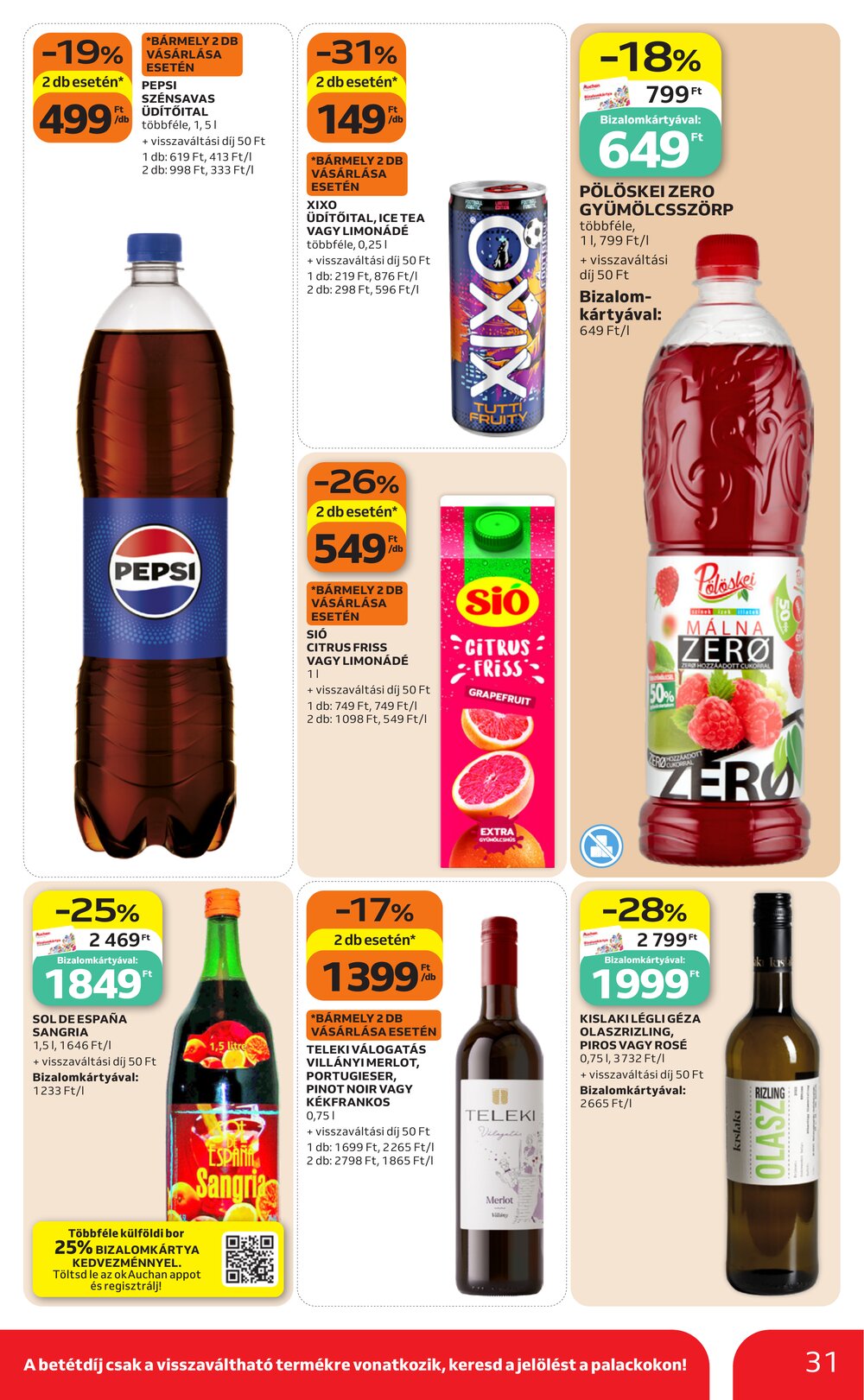 Auchan akciós újság 2026.09.17-től - 31. oldal.