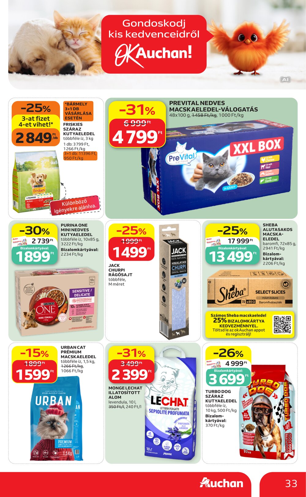 Auchan akciós újság 2026.09.17-től - 33. oldal.