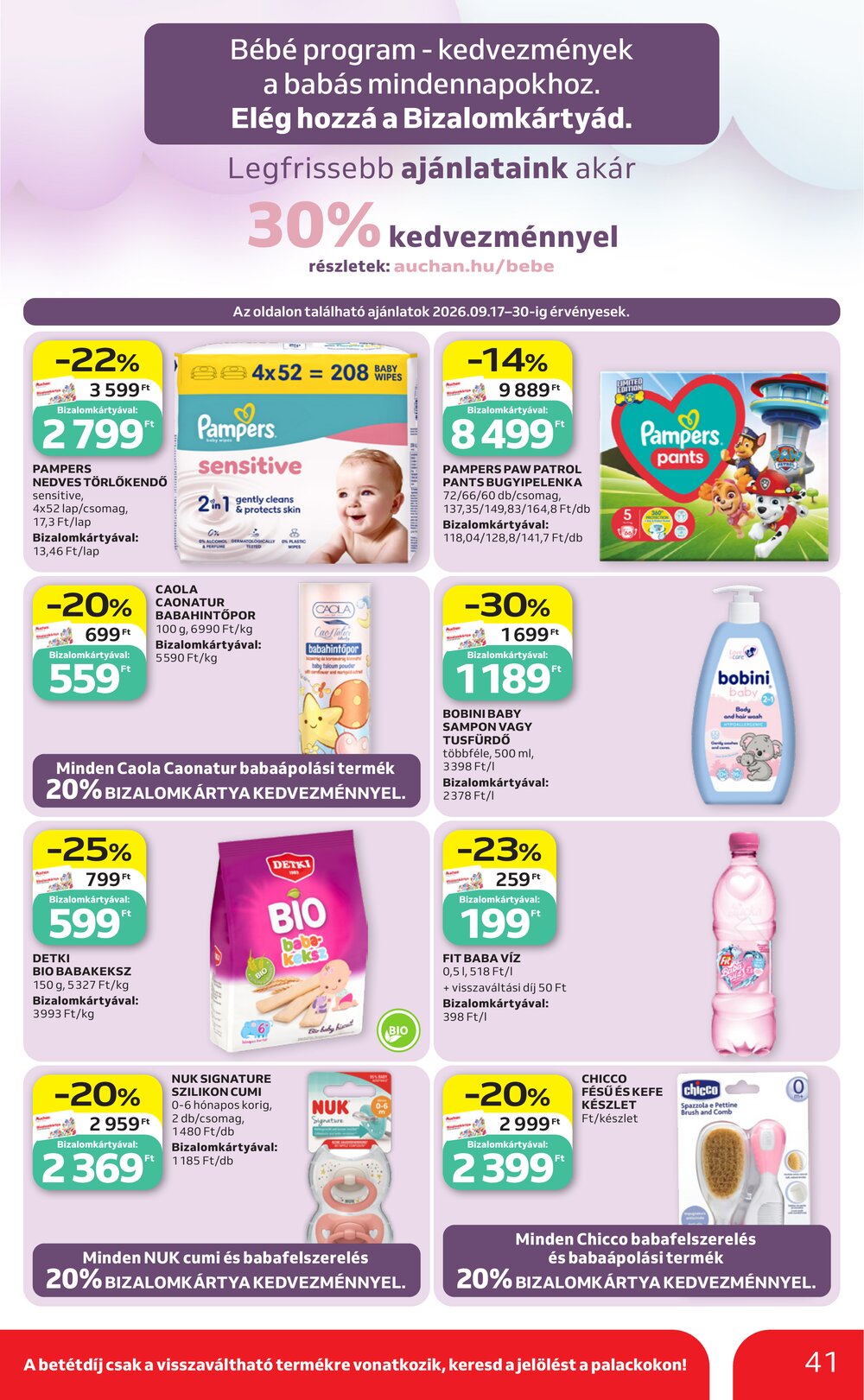 Auchan akciós újság 2026.09.17-től - 41. oldal.