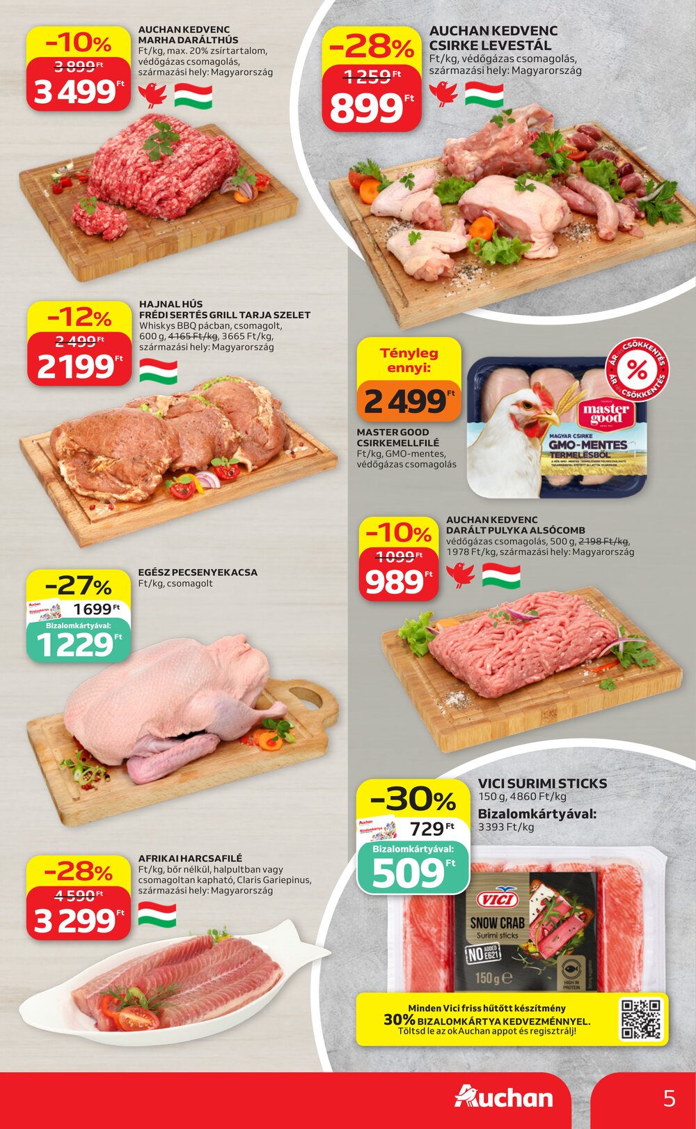 Auchan akciós újság 2026.09.17-től - 5. oldal.