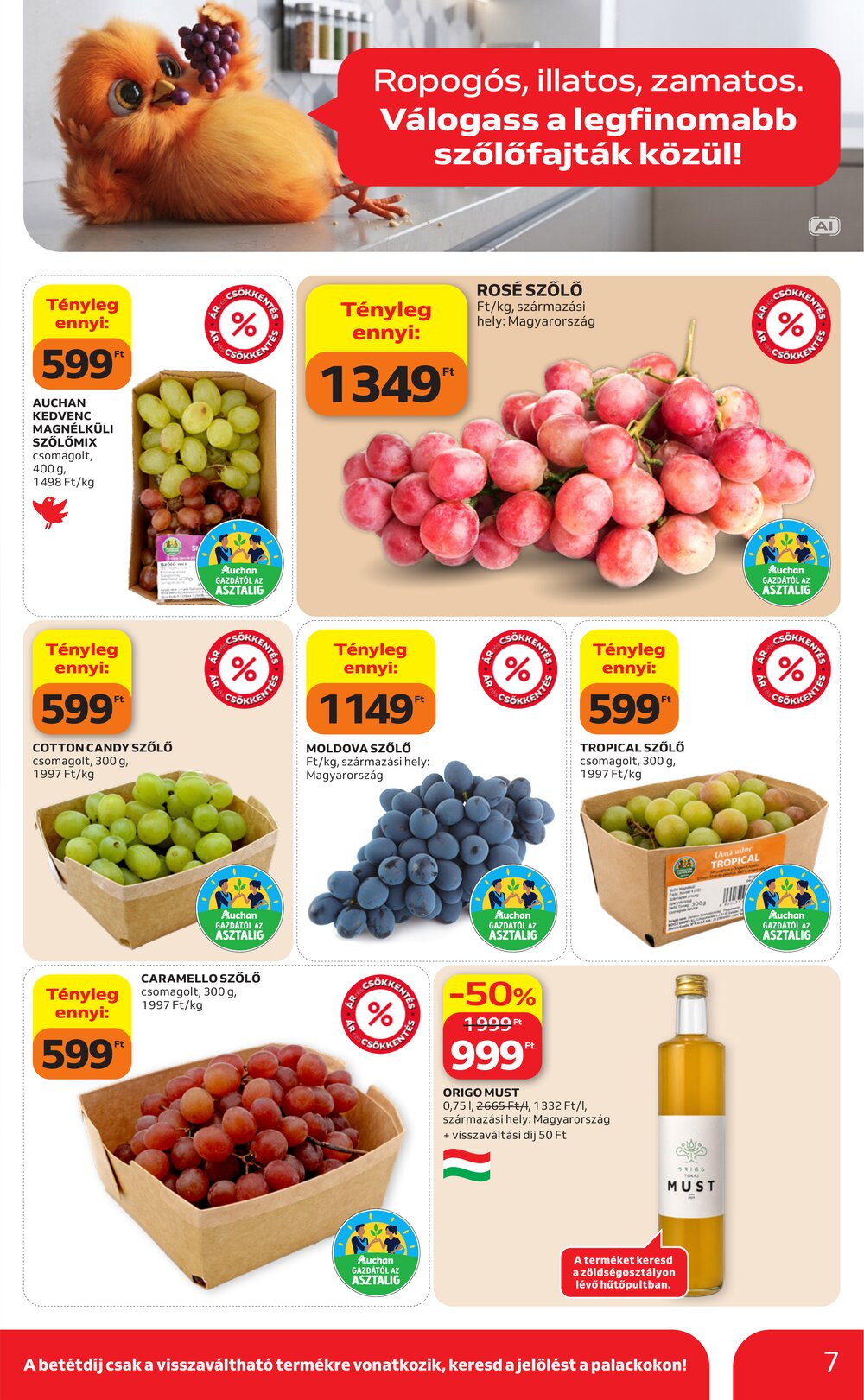 Auchan akciós újság 2026.09.17-től - 7. oldal.