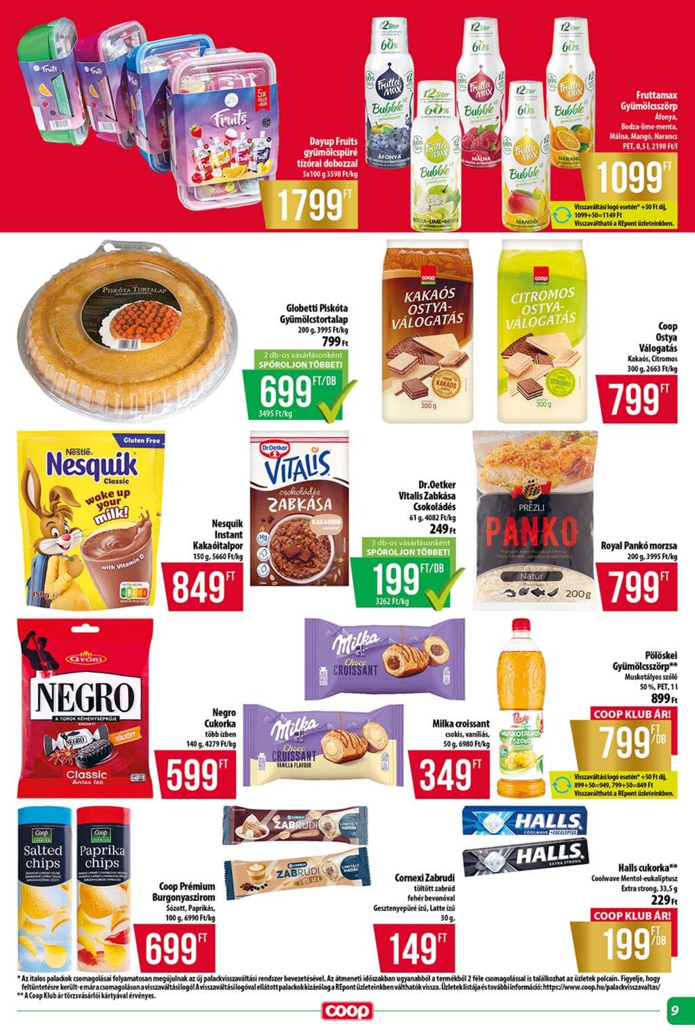 Coop akciós újság 2026.09.17-től - 9. oldal.