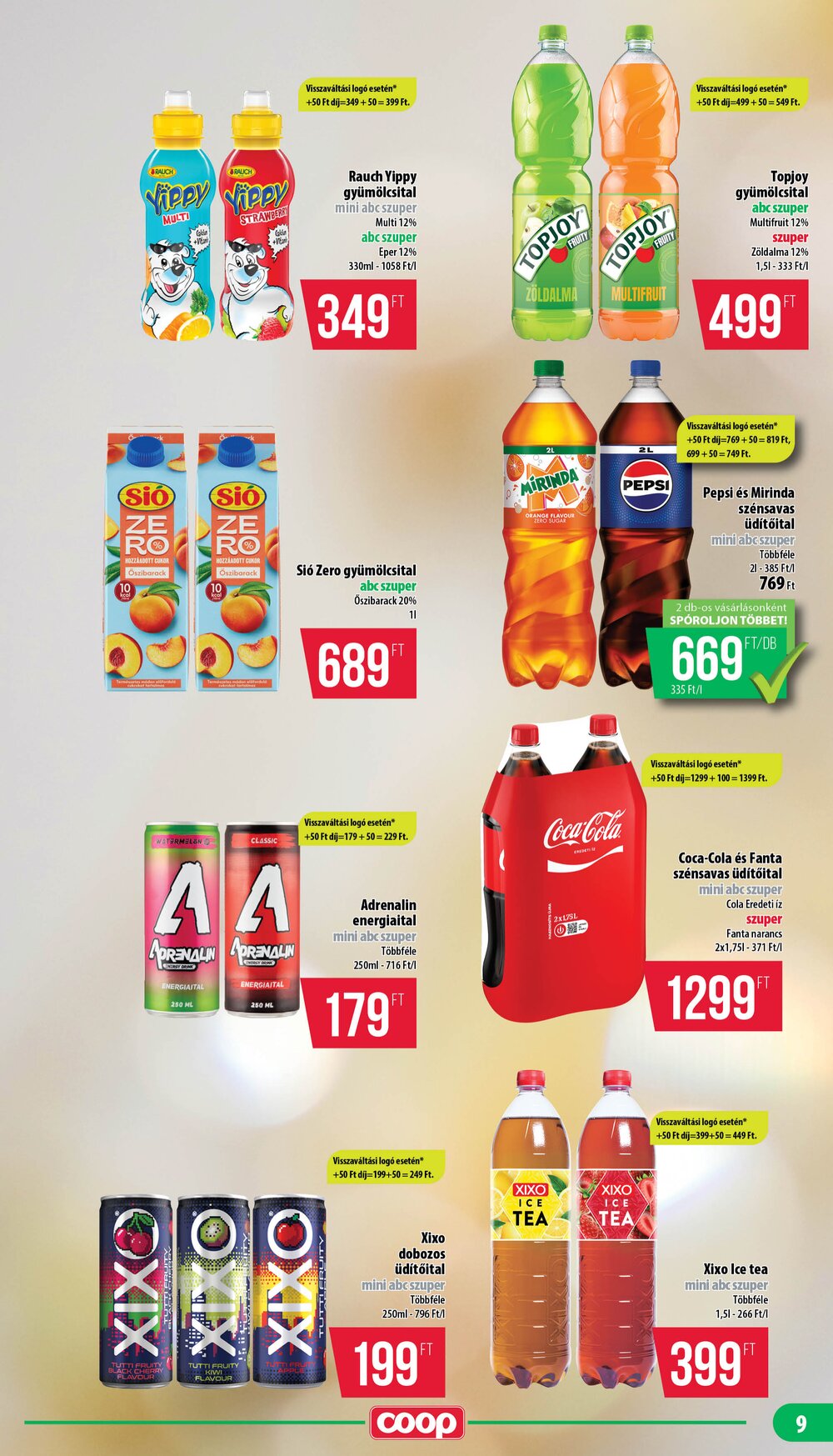 Coop akciós újság 2026.09.17-től - 9. oldal.