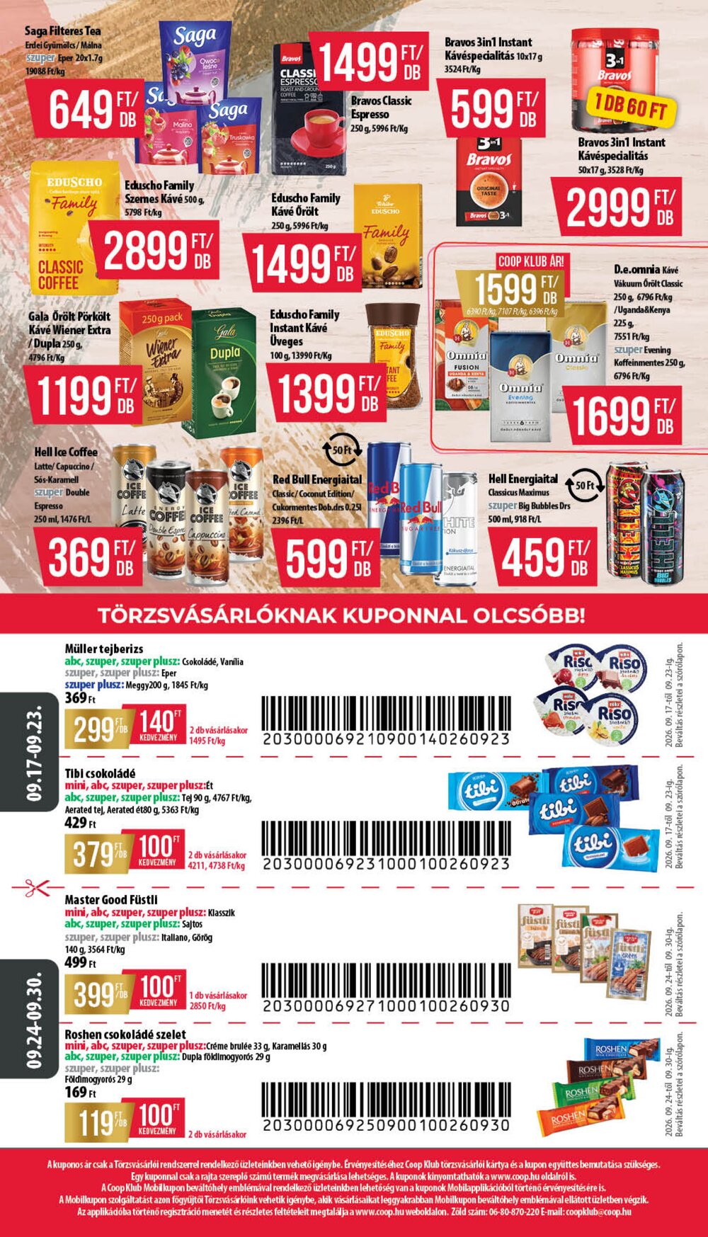 Coop akciós újság 2026.09.17-től - 12. oldal.