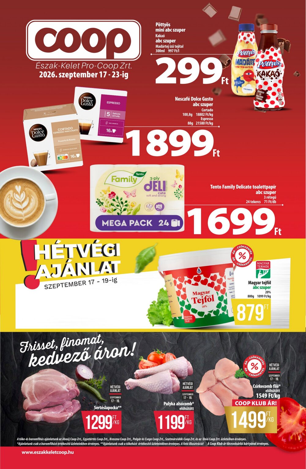 Coop akciós újság 2026.09.17-től - 1. oldal.