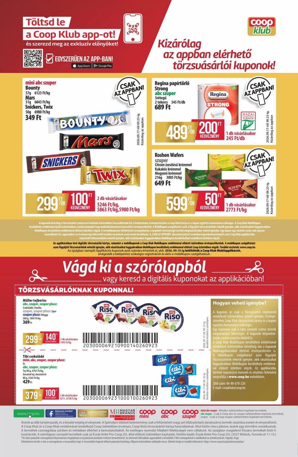 Coop akciós újság 2026.09.17-től - 12. oldal.
