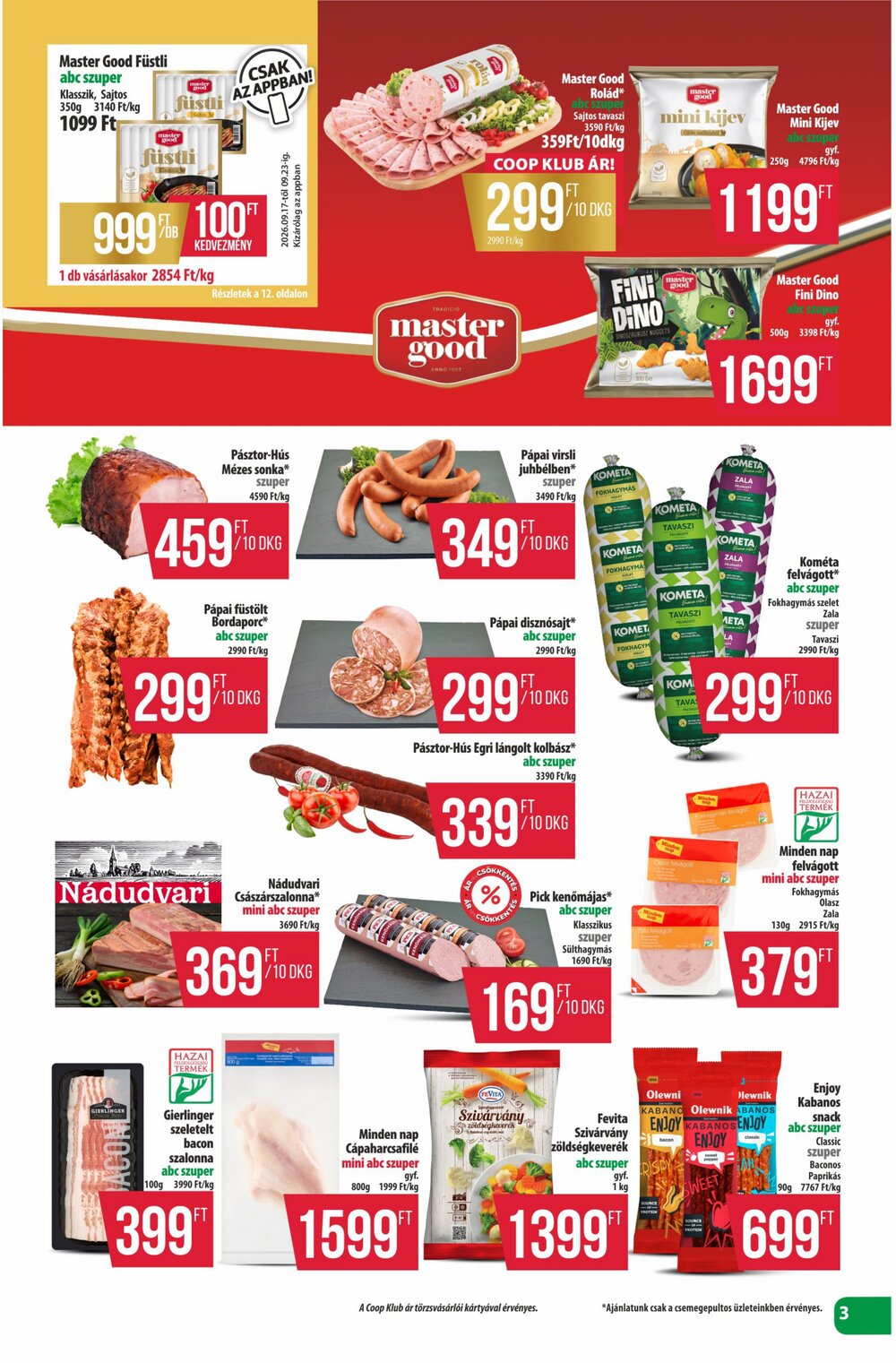 Coop akciós újság 2026.09.17-től - 3. oldal.