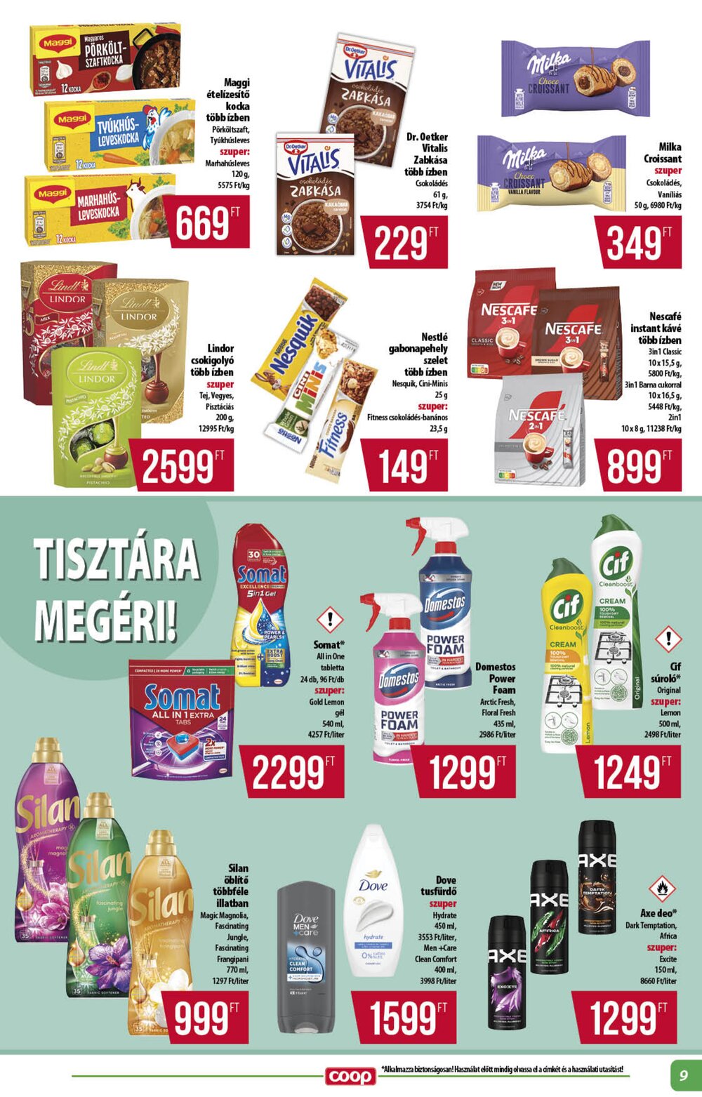 Coop akciós újság 2026.09.17-től - 9. oldal.