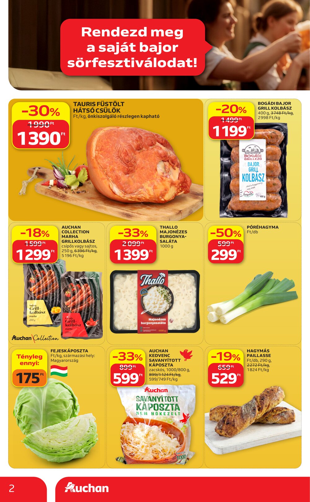 Auchan akciós újság 2026.09.17-től - 2. oldal.