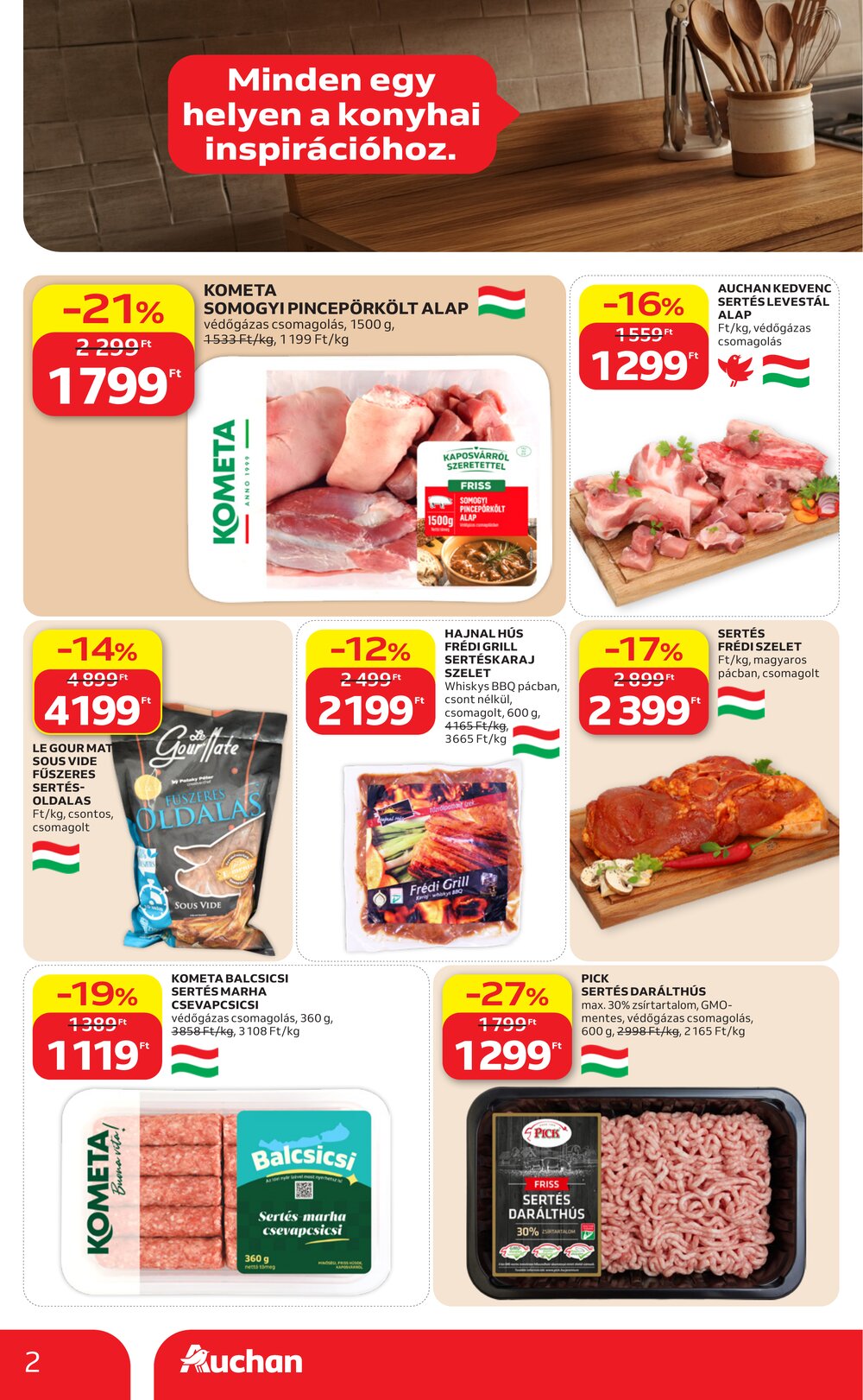 Auchan akciós újság 2026.09.17-től - 2. oldal.