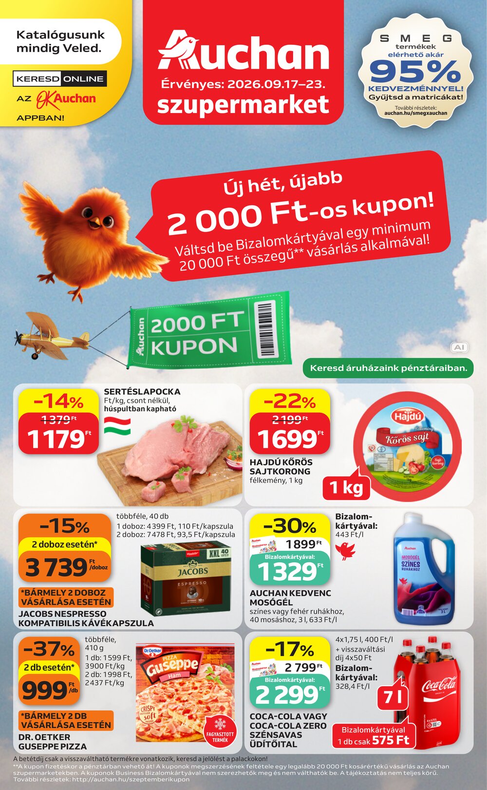 Auchan akciós újság 2026.09.17-től - 1. oldal.