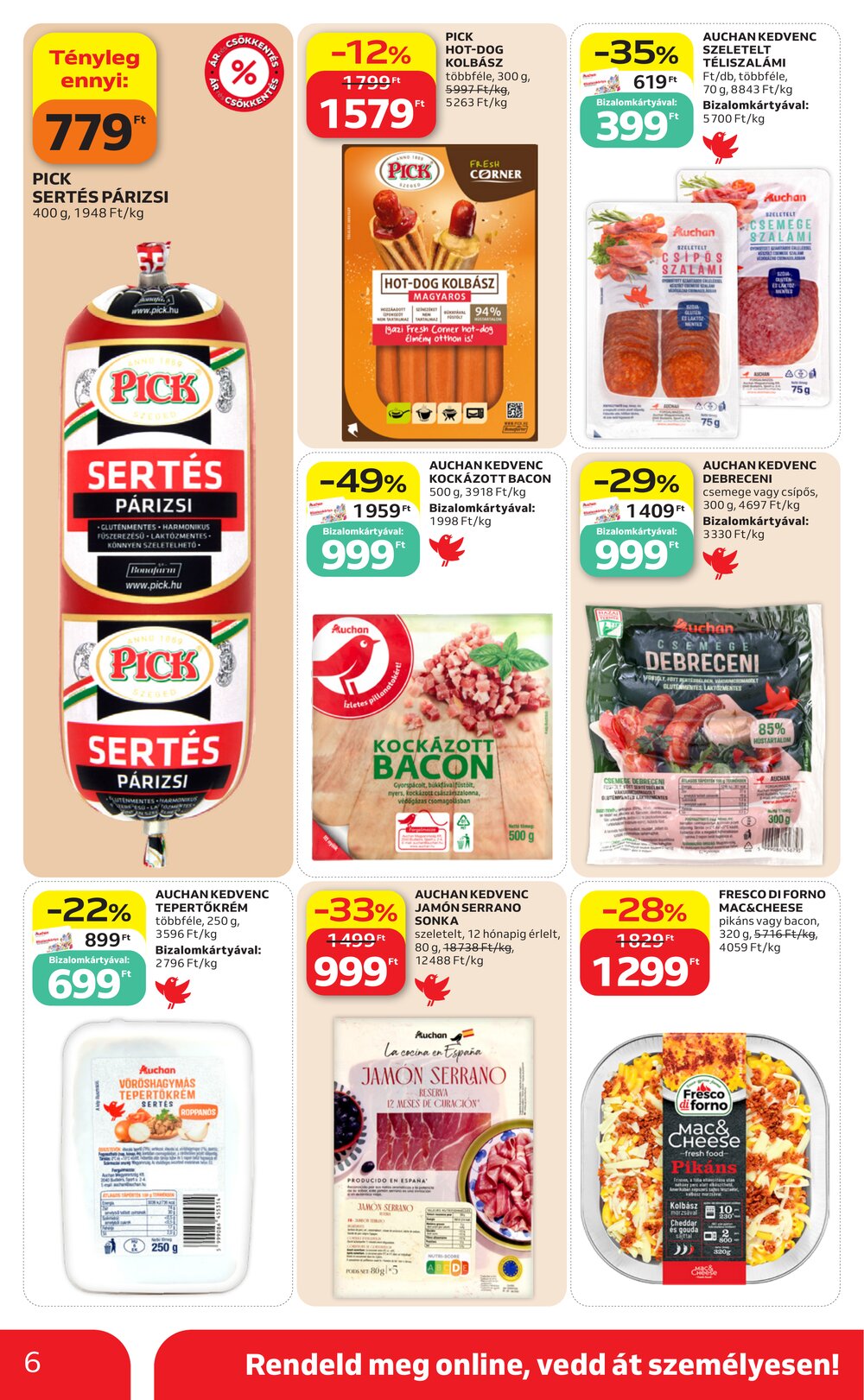 Auchan akciós újság 2026.09.17-től - 6. oldal.