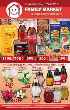 Family Market akciós újság 2026.09.17-től