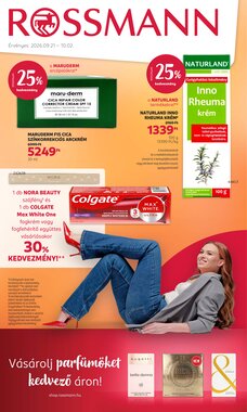 Rossmann akciós újság 2026.09.21-től