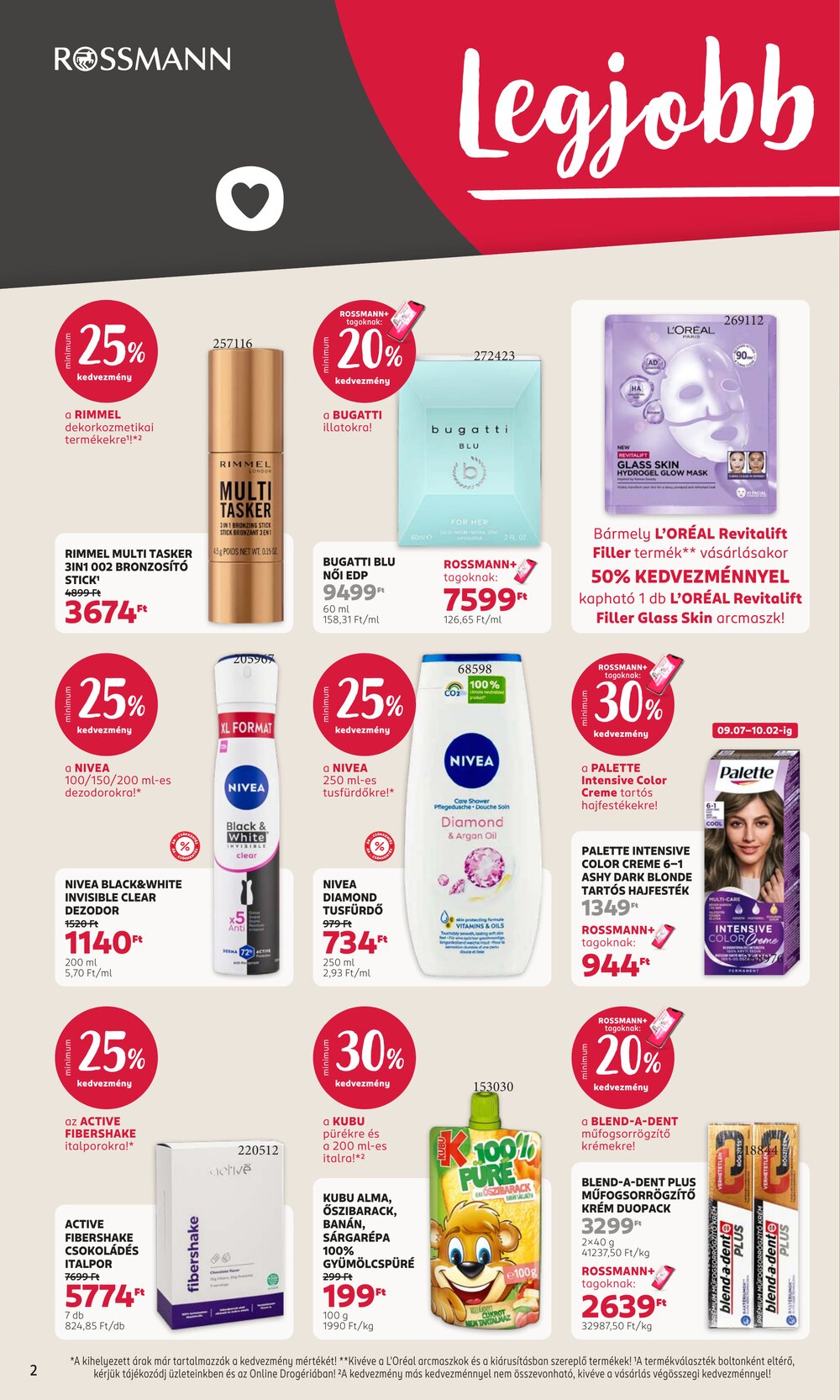 Rossmann akciós újság 2026.09.21-től - 2. oldal.