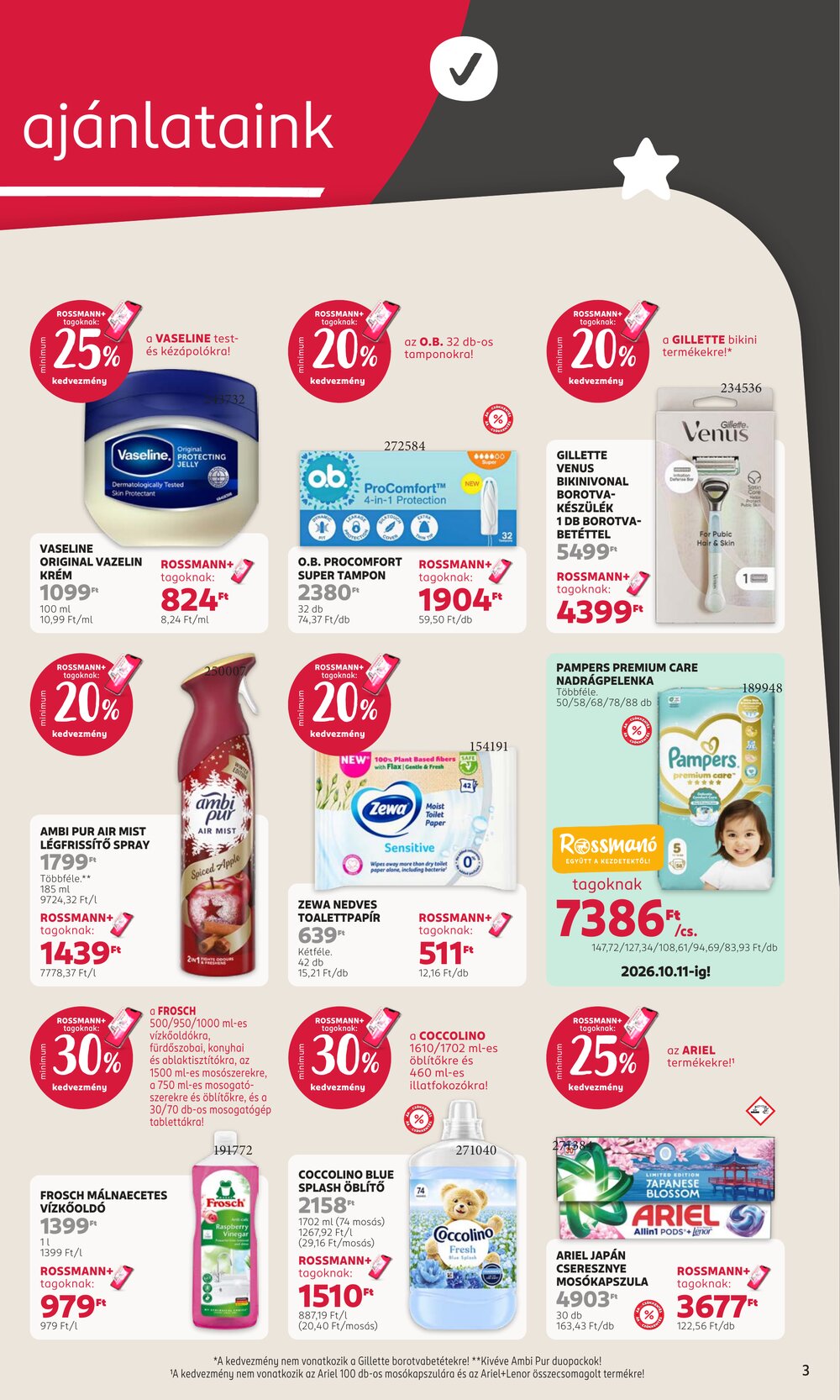 Rossmann akciós újság 2026.09.21-től - 3. oldal.
