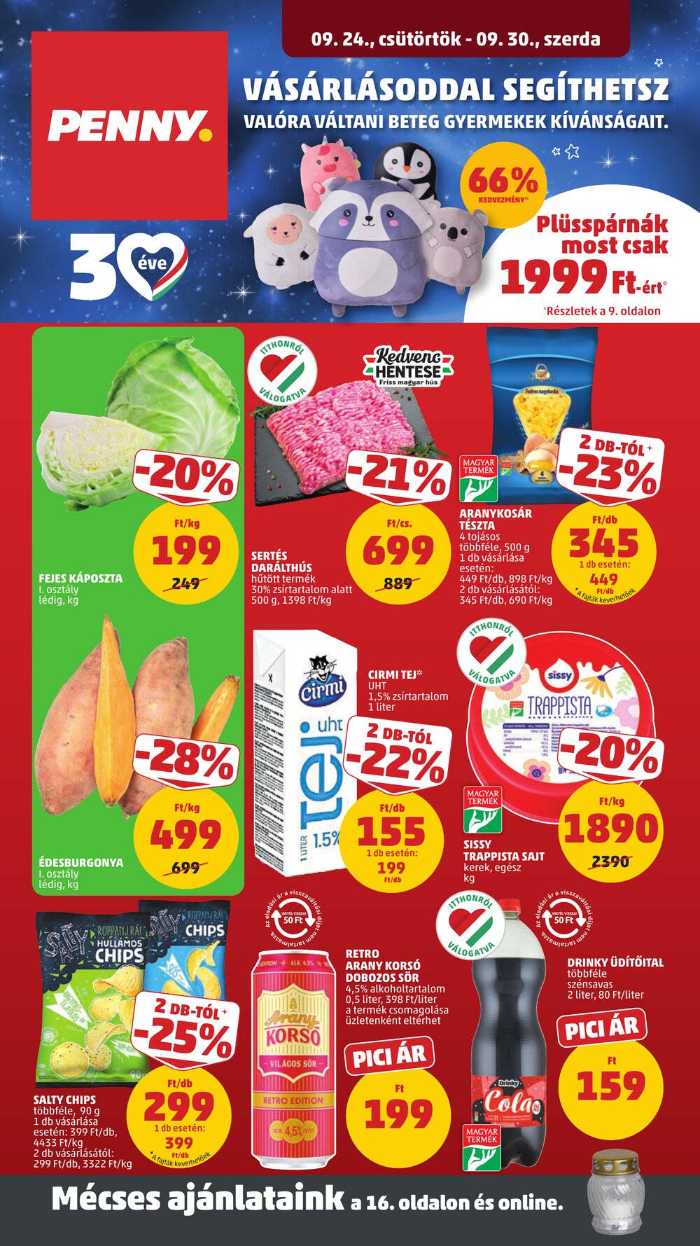 Penny Market akciós újság 2026.09.24-től - 1. oldal.