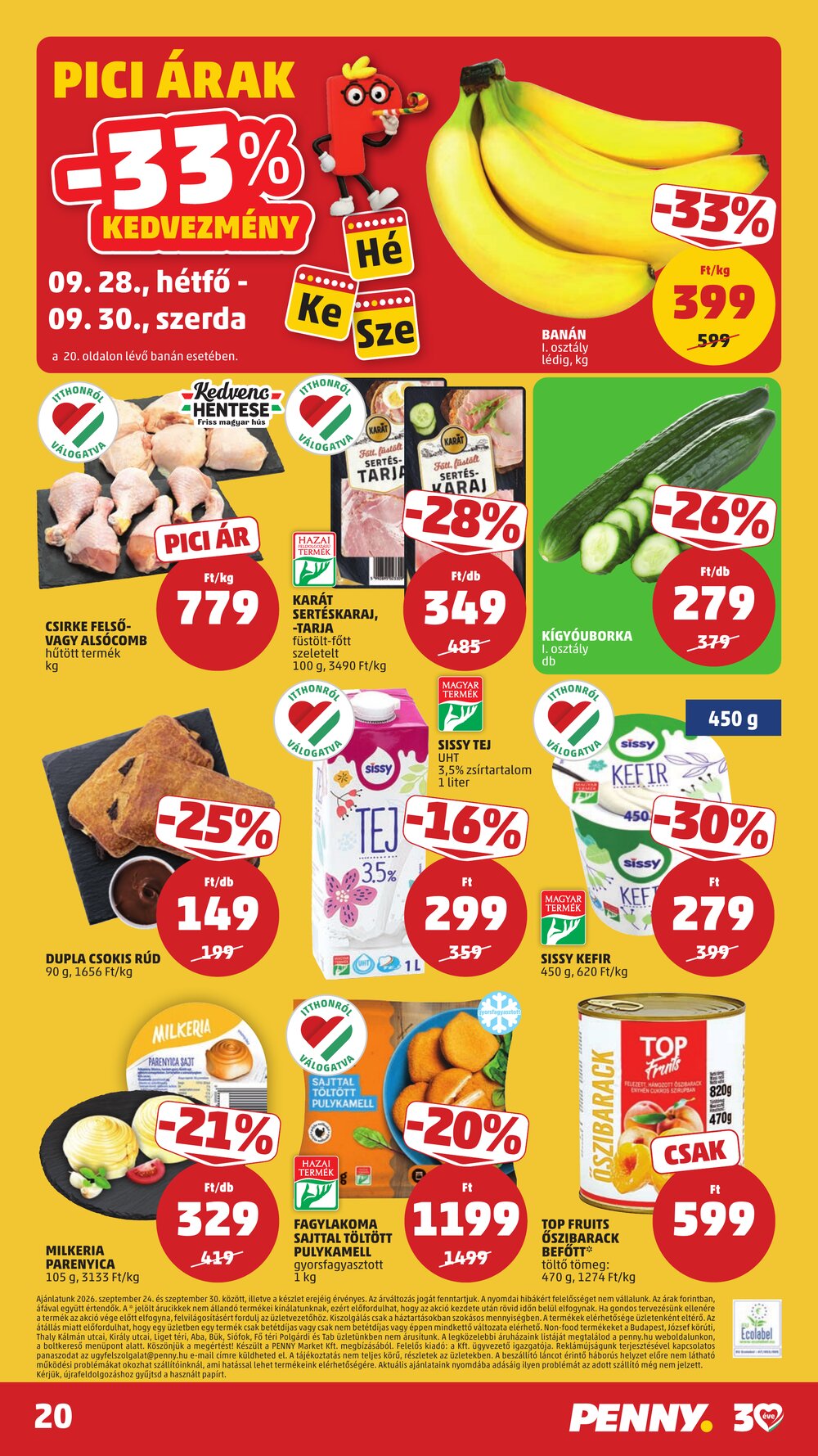 Penny Market akciós újság 2026.09.24-től - 24. oldal.