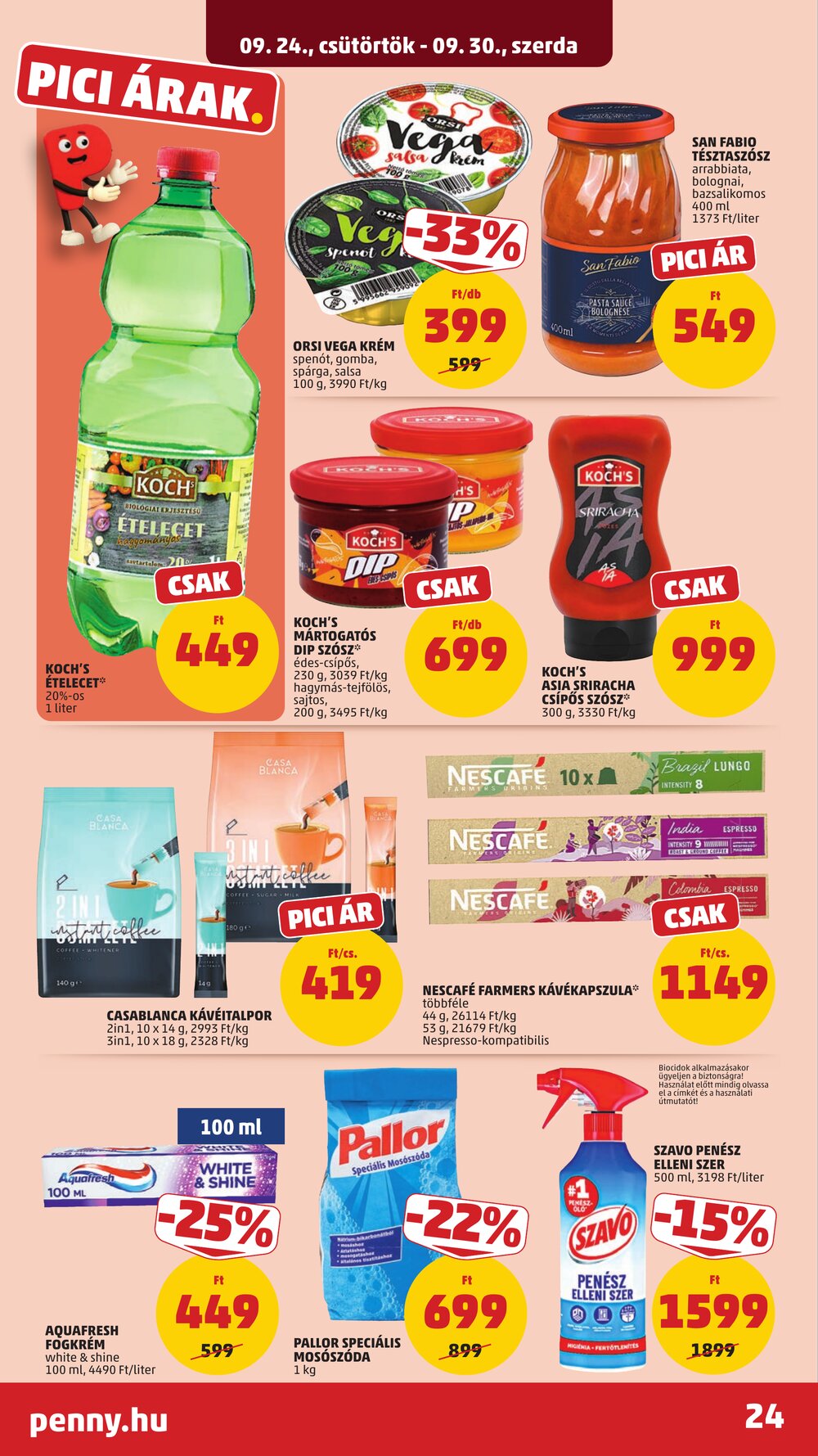 Penny Market akciós újság 2026.09.24-től - 28. oldal.
