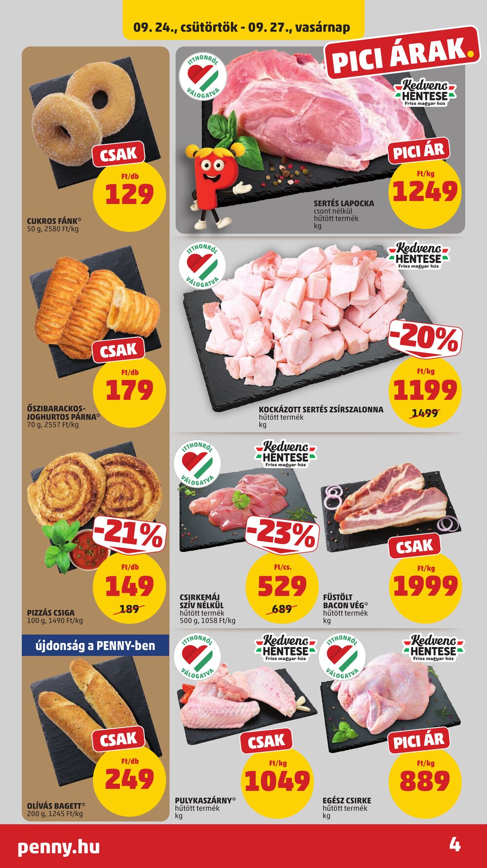 Penny Market akciós újság 2026.09.24-től - 6. oldal.