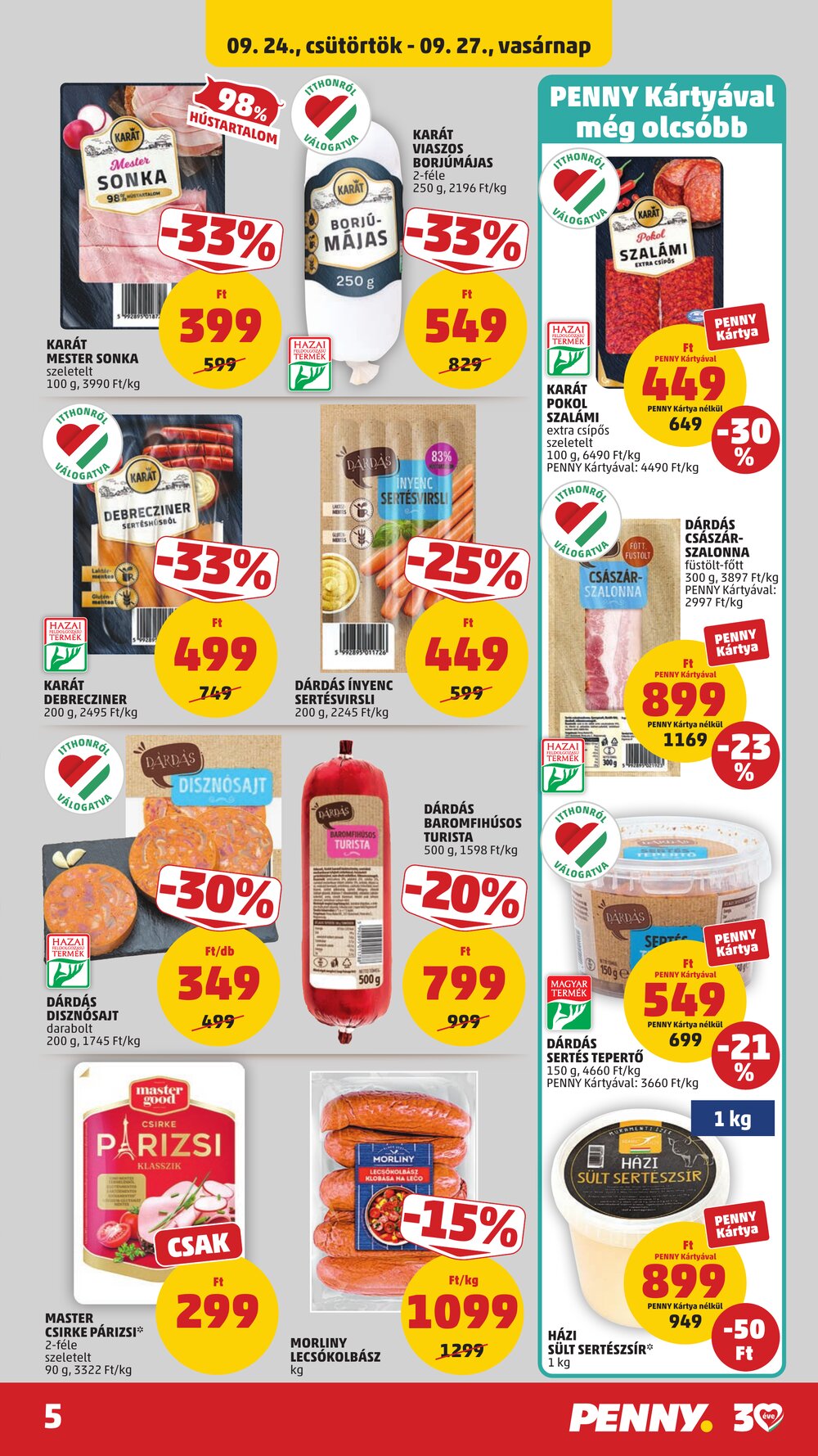Penny Market akciós újság 2026.09.24-től - 7. oldal.