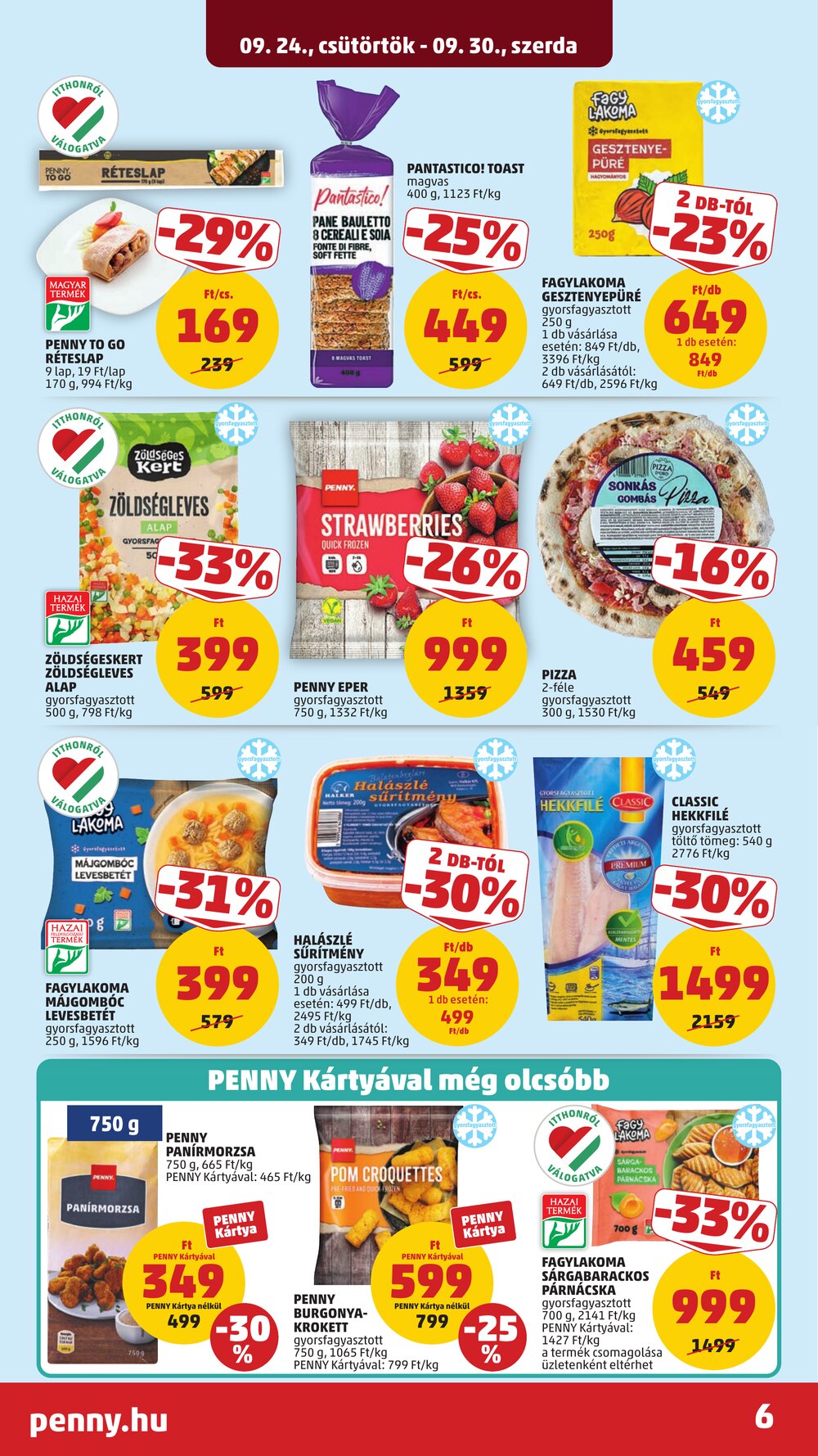 Penny Market akciós újság 2026.09.24-től - 8. oldal.