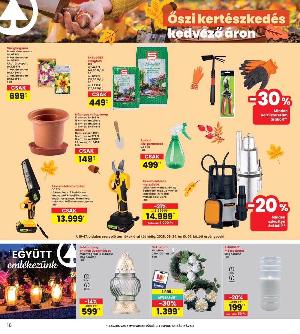 Interspar akciós újság 2026.09.24-től - 16. oldal.